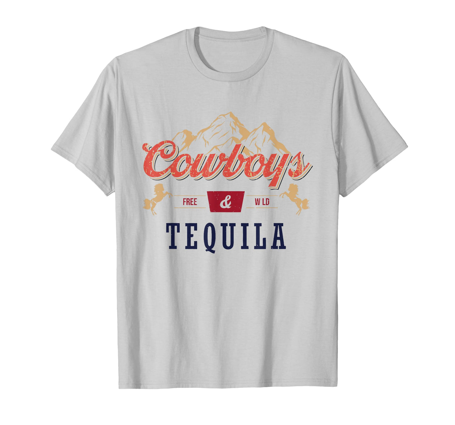 Cowboys And Tequila Outfit For Women Rodeo Western Country T-Shirt