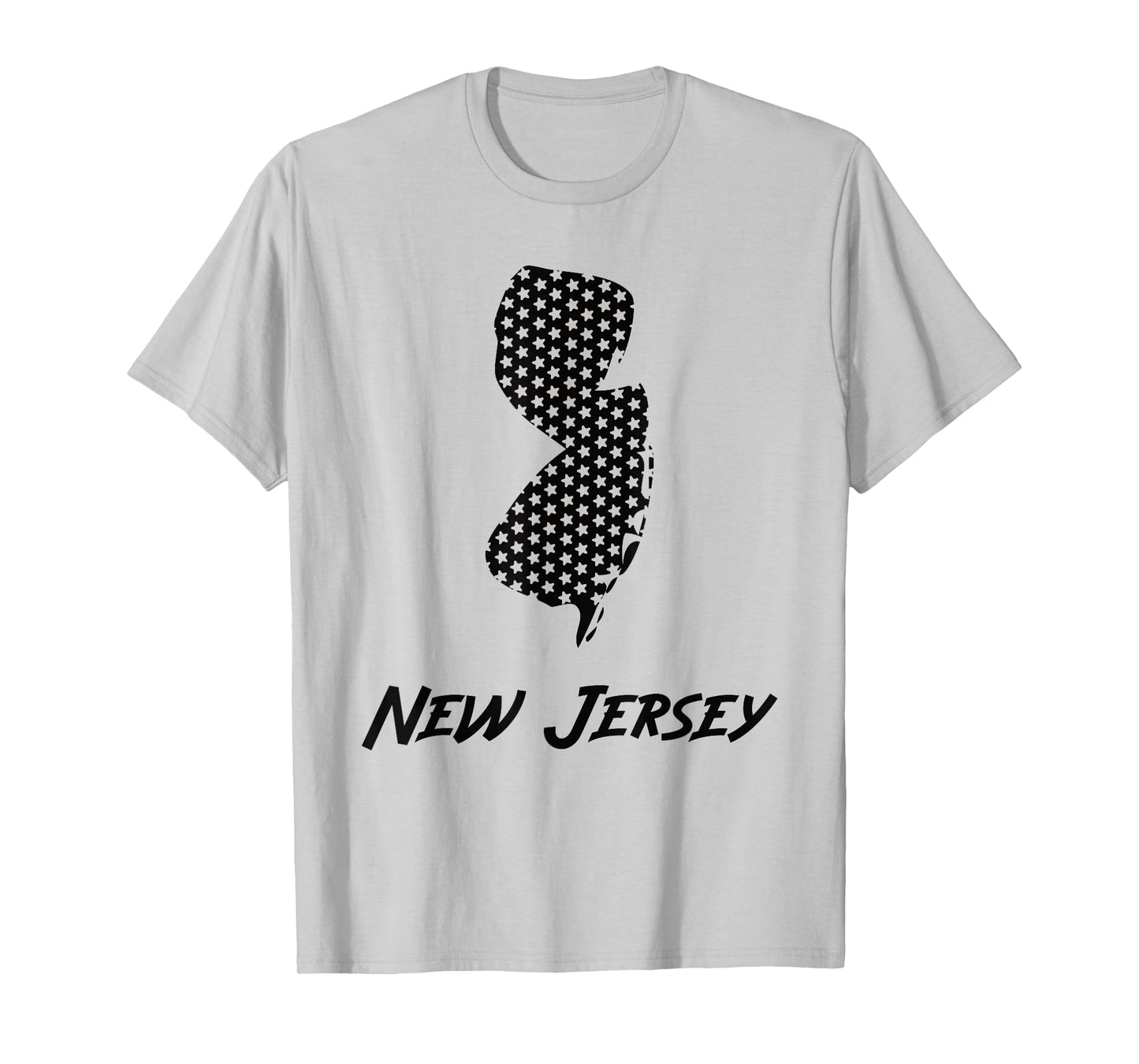 New Jersey USA State Outline Stars Vintage Retro Design T-Shirt