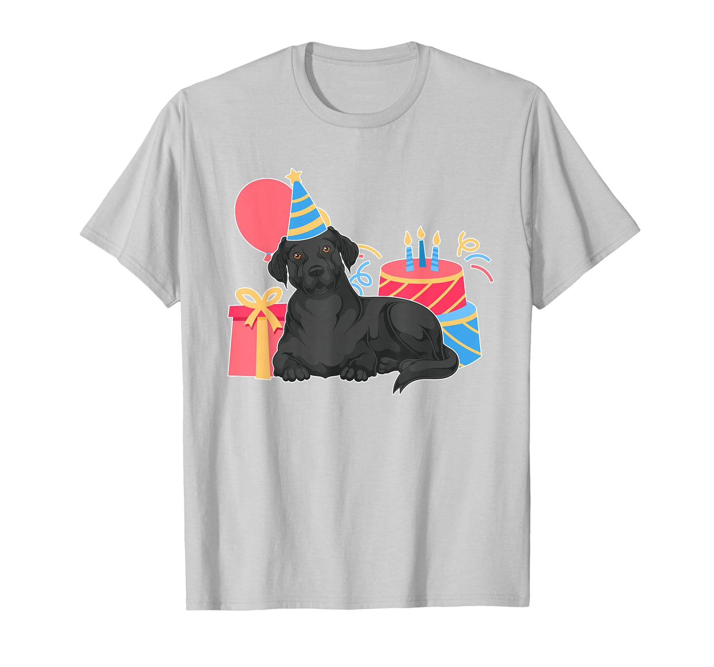 Dog Owner Birthday Party Dogs Black Labrador T-Shirt