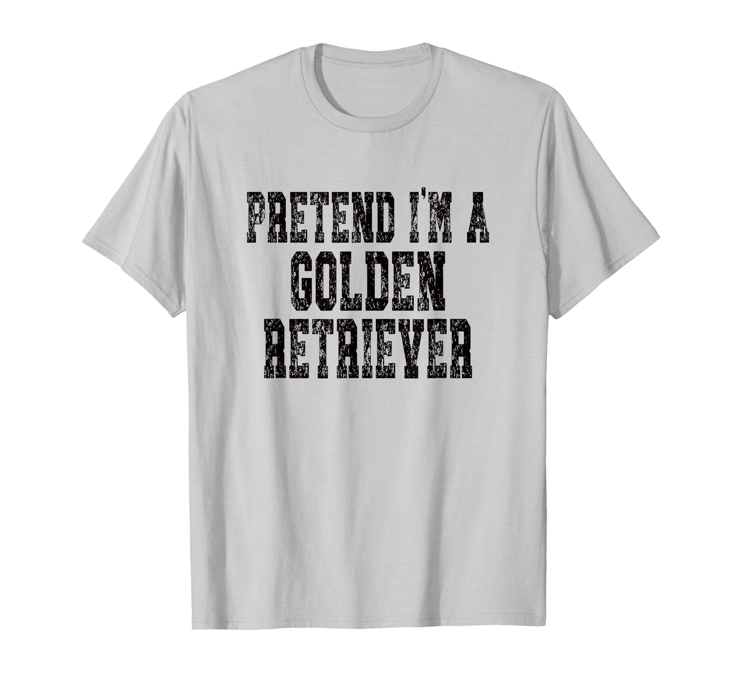 Pretend I'm A Golden Retriever Dog - Lazy Halloween Costume T-Shirt