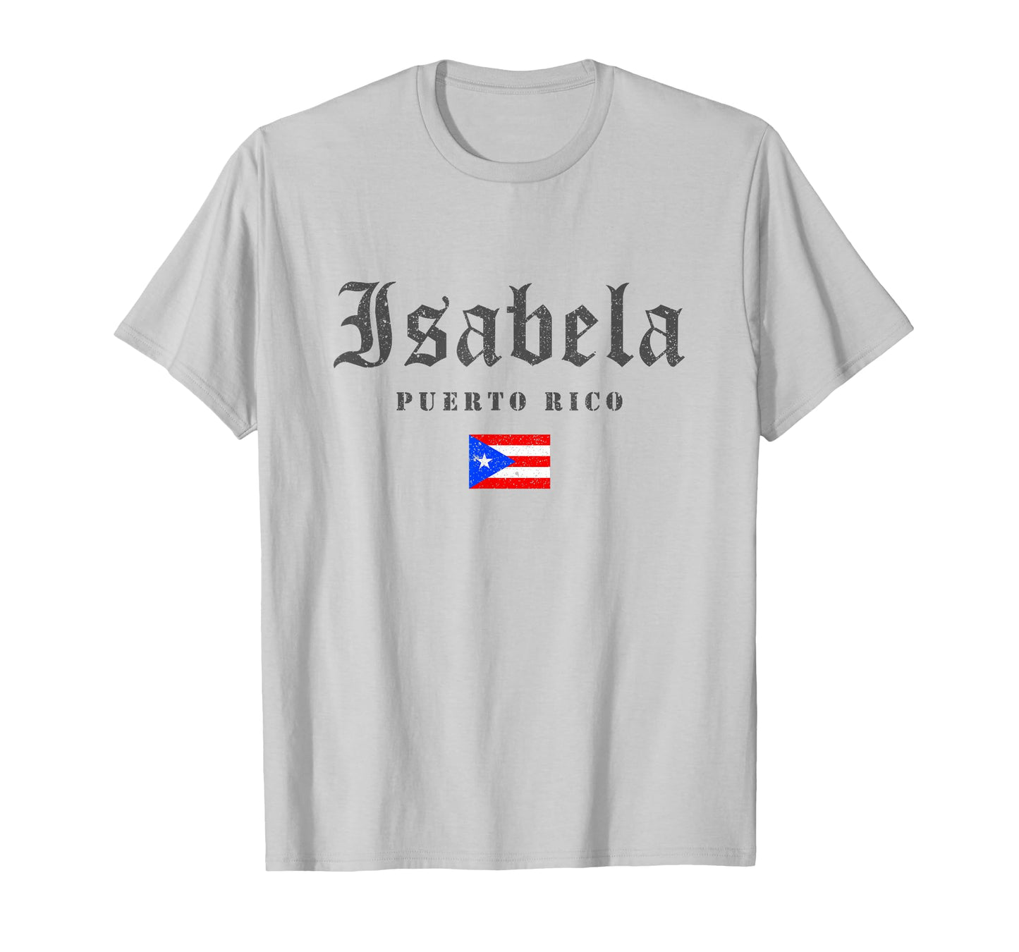 Vintage Isabela Puerto Rico Flag Pride Home Root Travel T-Shirt