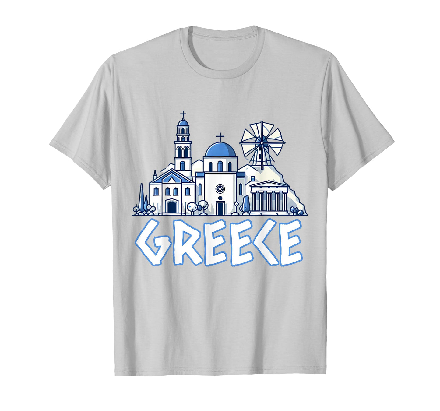 Greece Greek Island Vacation Souvenir Santorini Myconos Kos T-Shirt