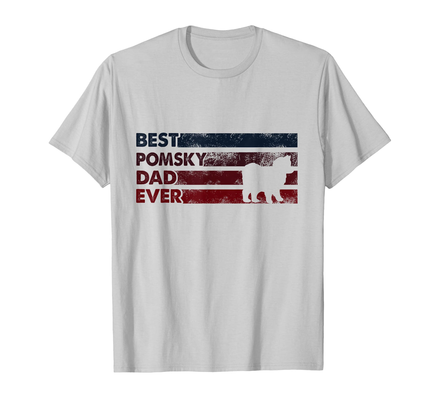 Best Dog Dad Ever - Father Pomsky Men Women T-Shirt