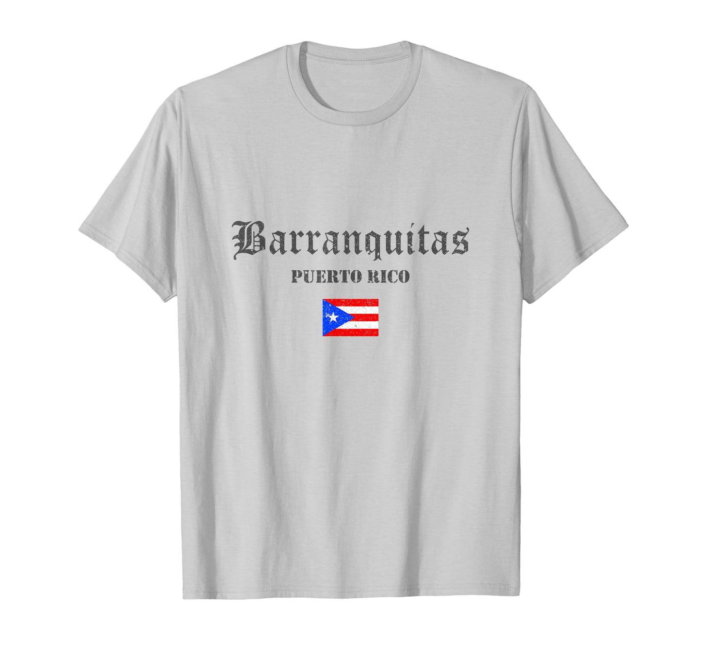 Vintage Barranquitas Puerto Rico Flag Pride Home Root Travel T-Shirt