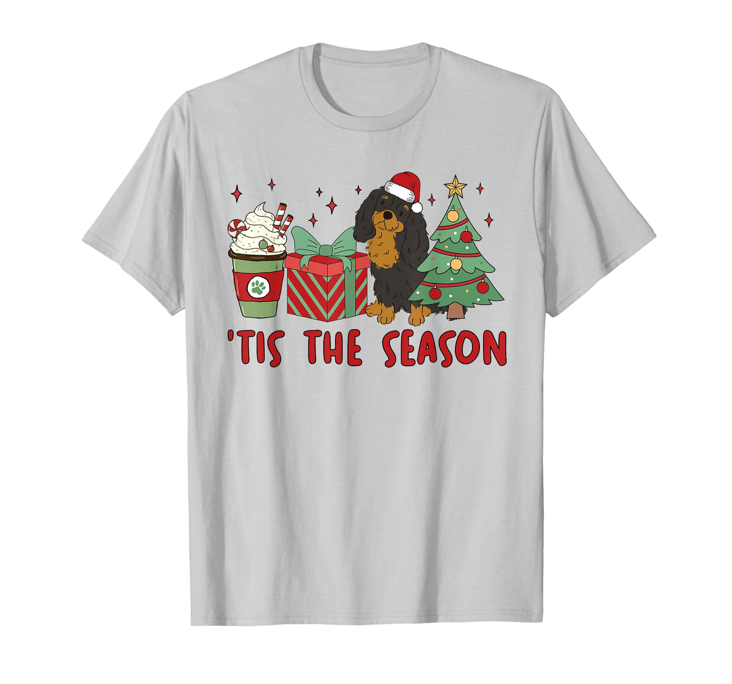 Cavalier King Charles Spaniel Christmas Tis The Season Dog T-Shirt