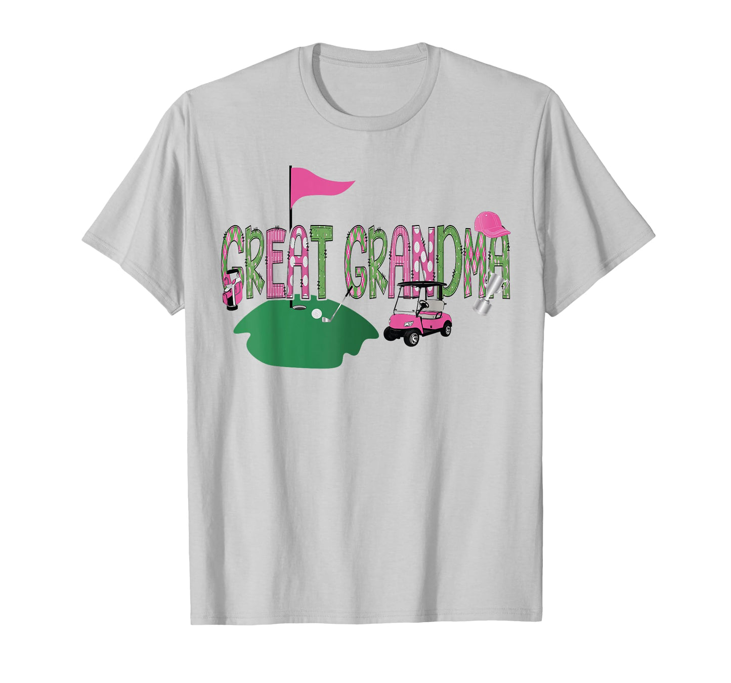 Golf Great Grandma Hole In One Golf 1St Birthday Party T-Shirt