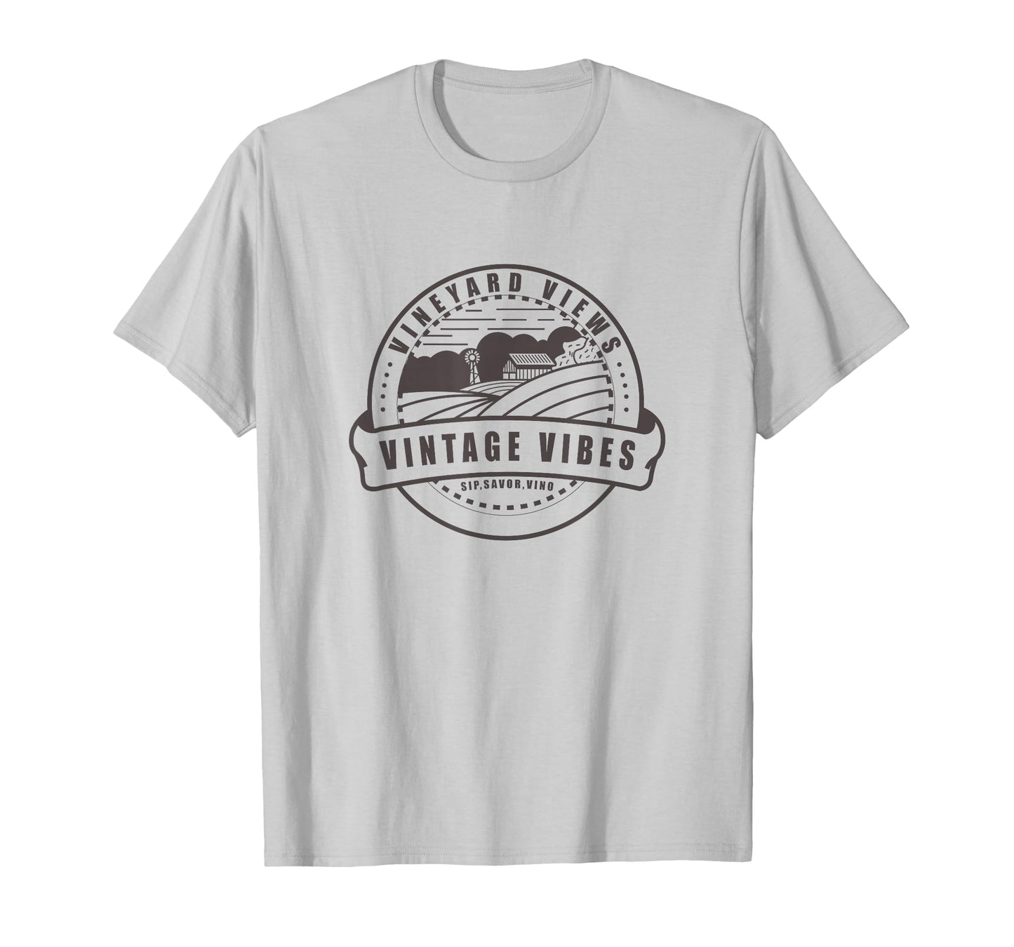 Vineyard Views Vintage Vibes Winery Farm Vines T-Shirt