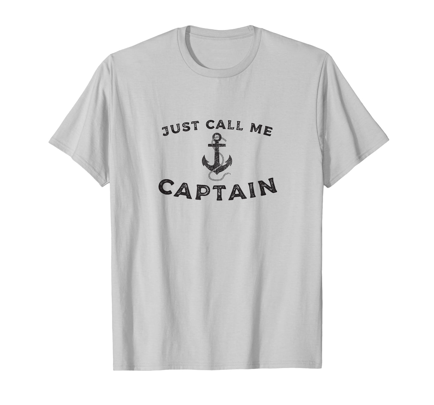 Captain, Boat Pontoon Sailor Anchor Graphic T-Shirt