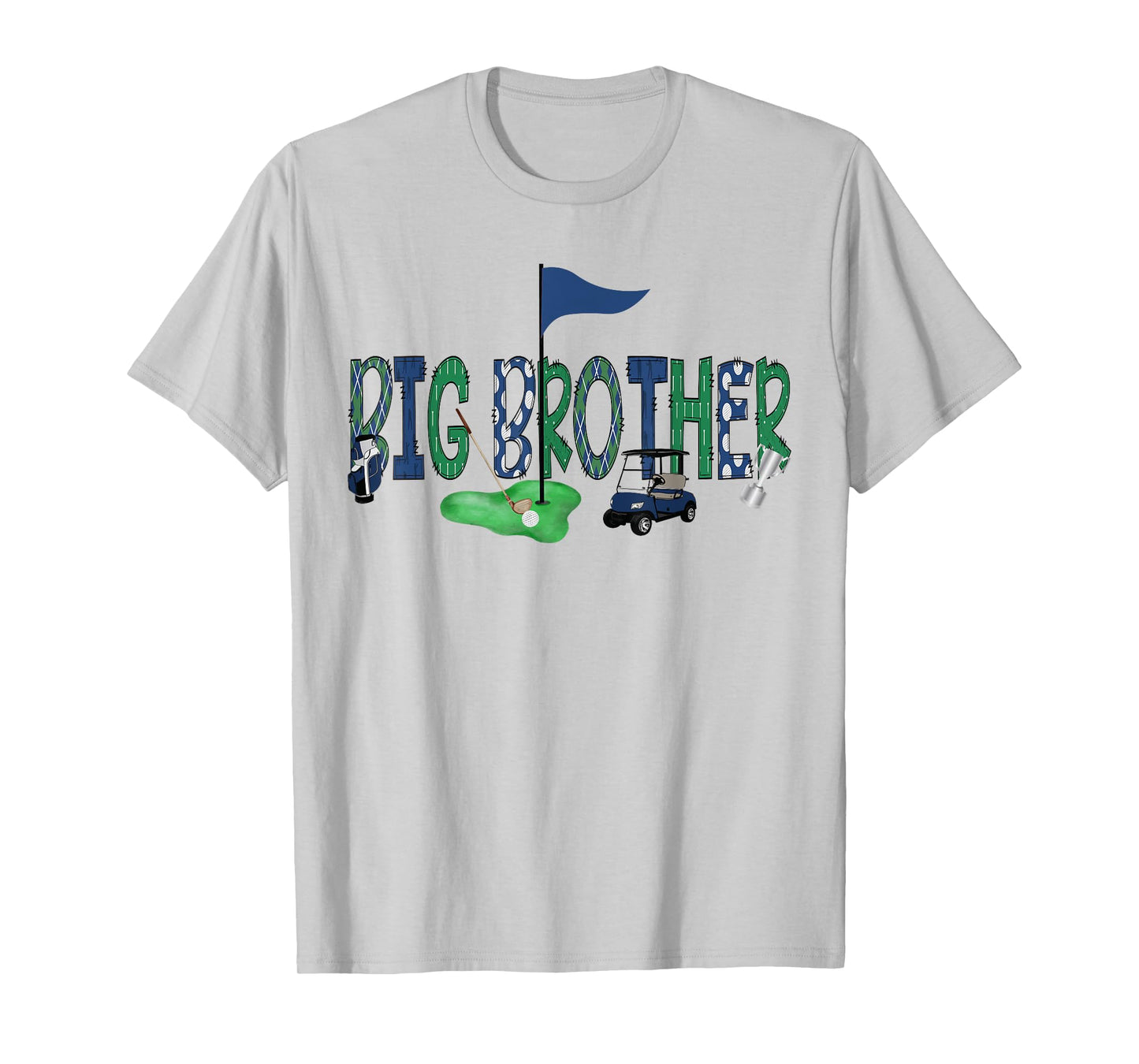 Big Brother Of The Birthday Boy Hole in One Golf Matching T-Shirt