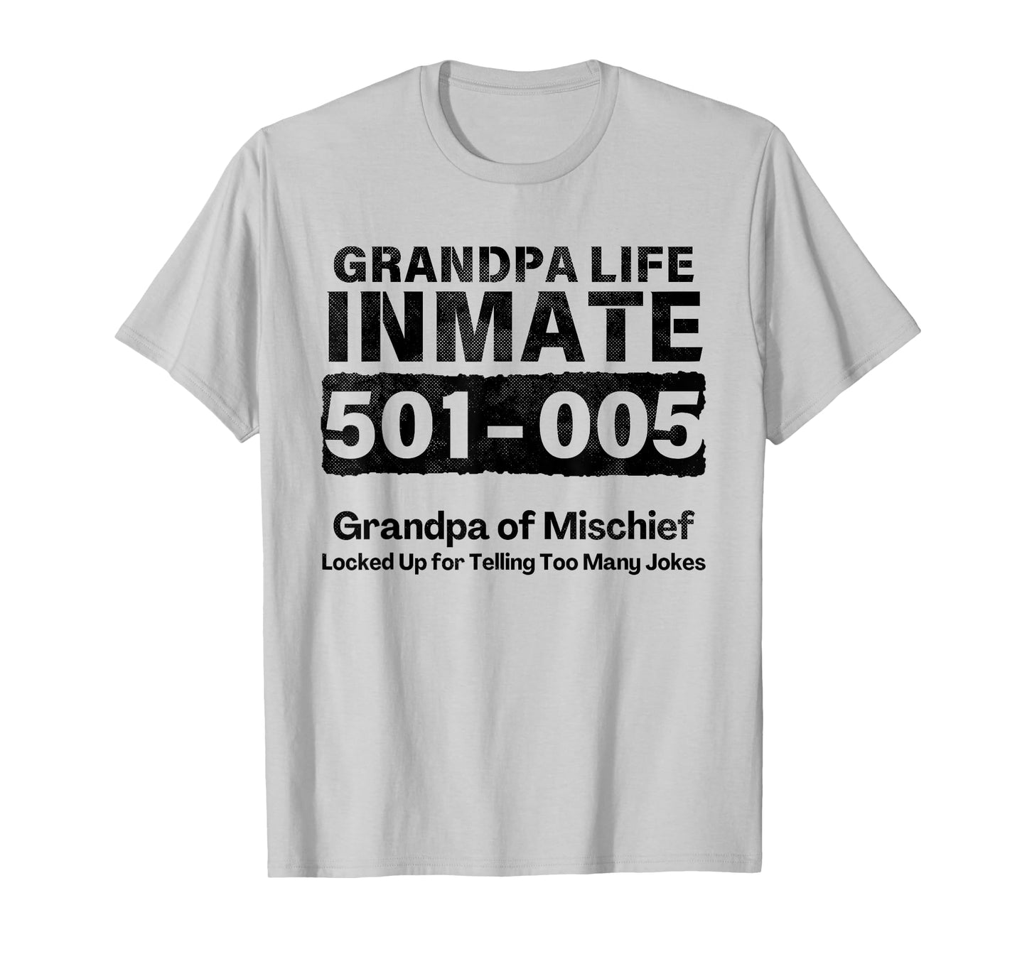 Grandpa Life Prisoner Inmate Funny Jail Halloween Costume T-Shirt