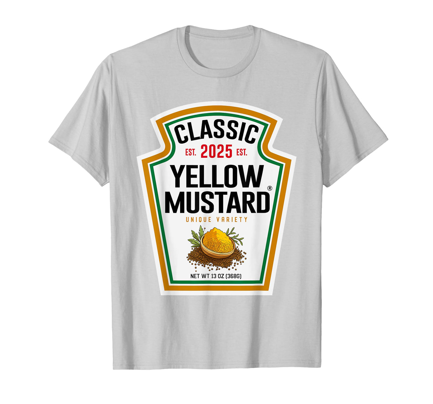 Yellow Mustard DIY Halloween Costume Matching Group Mustard T-Shirt