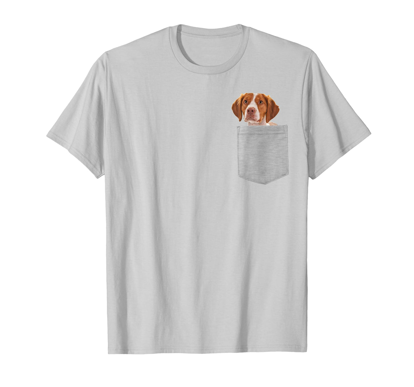 Dog in Your Pocket Brittany Men Women Girls Kids T-Shirt