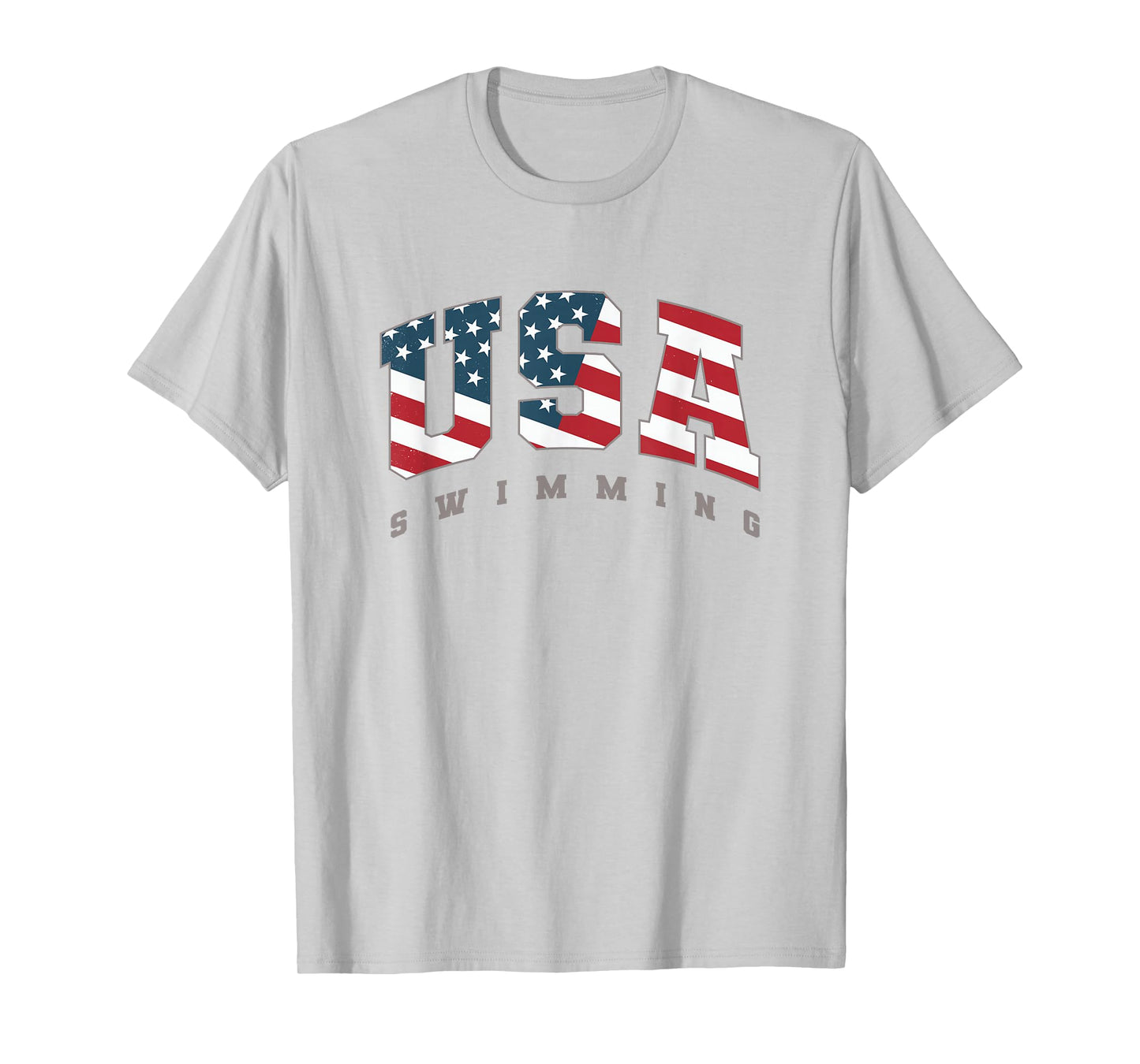 USA Swimming American Flag Team Sport Athlete Support T-Shirt