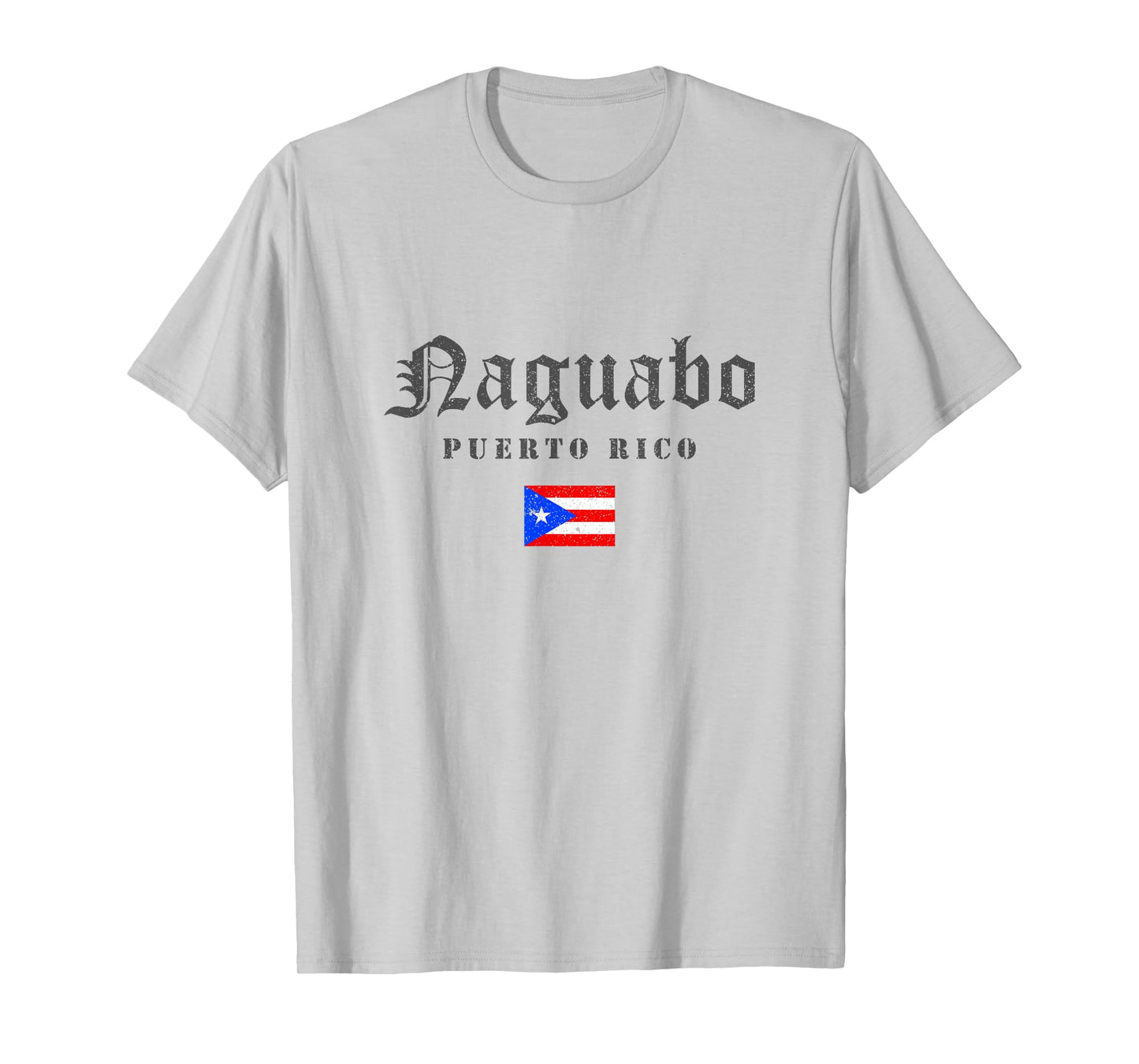 Vintage Naguabo Puerto Rico Flag Pride Home Root Travel T-Shirt