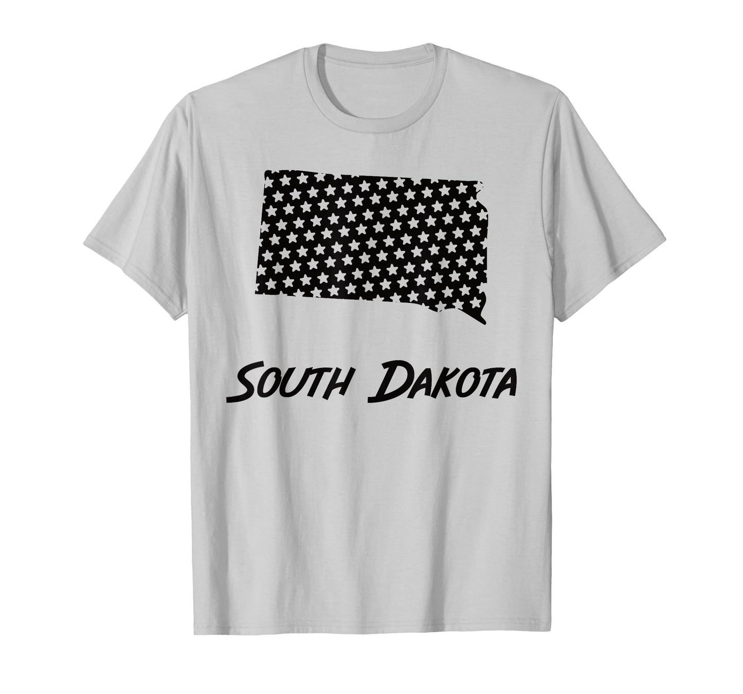 South Dakota USA State Outline Stars Vintage Retro Design T-Shirt