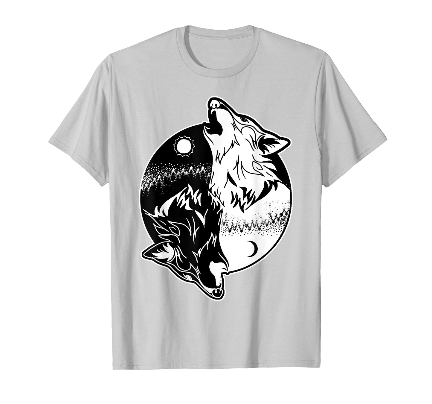 Wolf Yin Yang Shirt Yin Yang Shirt Skoll Wolf Shirt T-Shirt