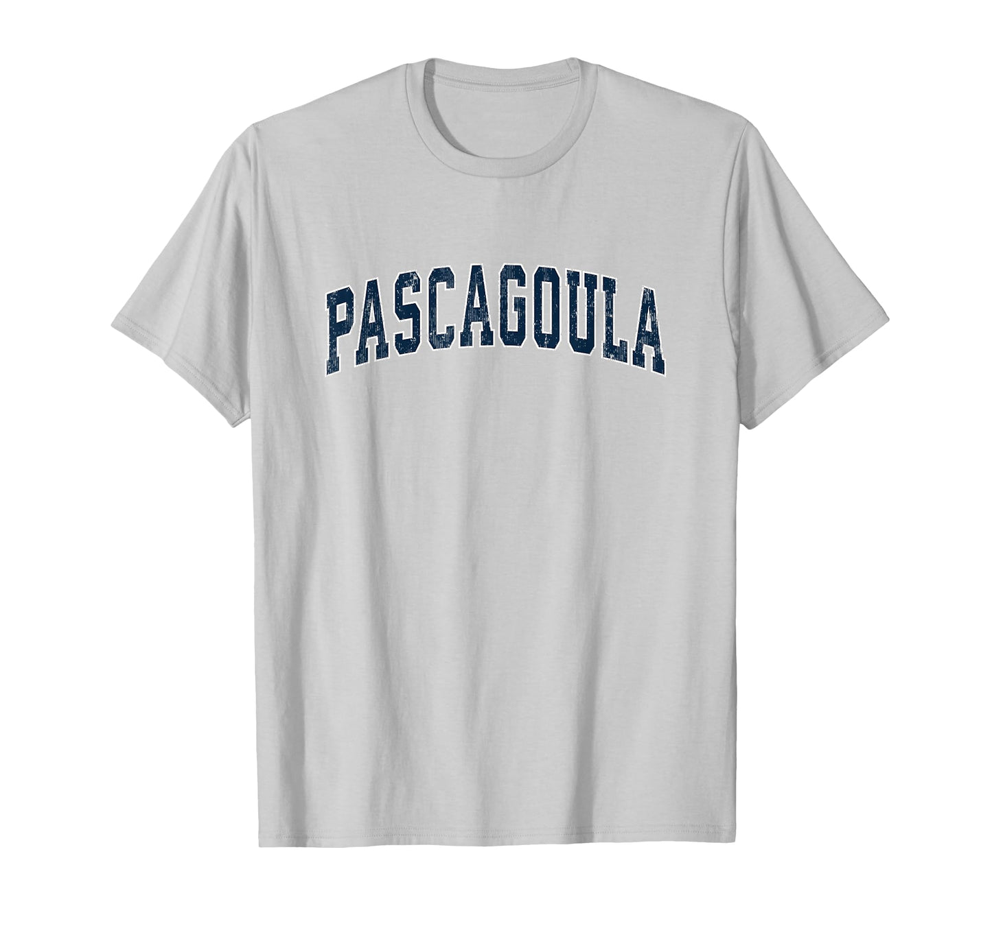 Pascagoula Mississippi MS Vintage Sports Design Navy Design T-Shirt