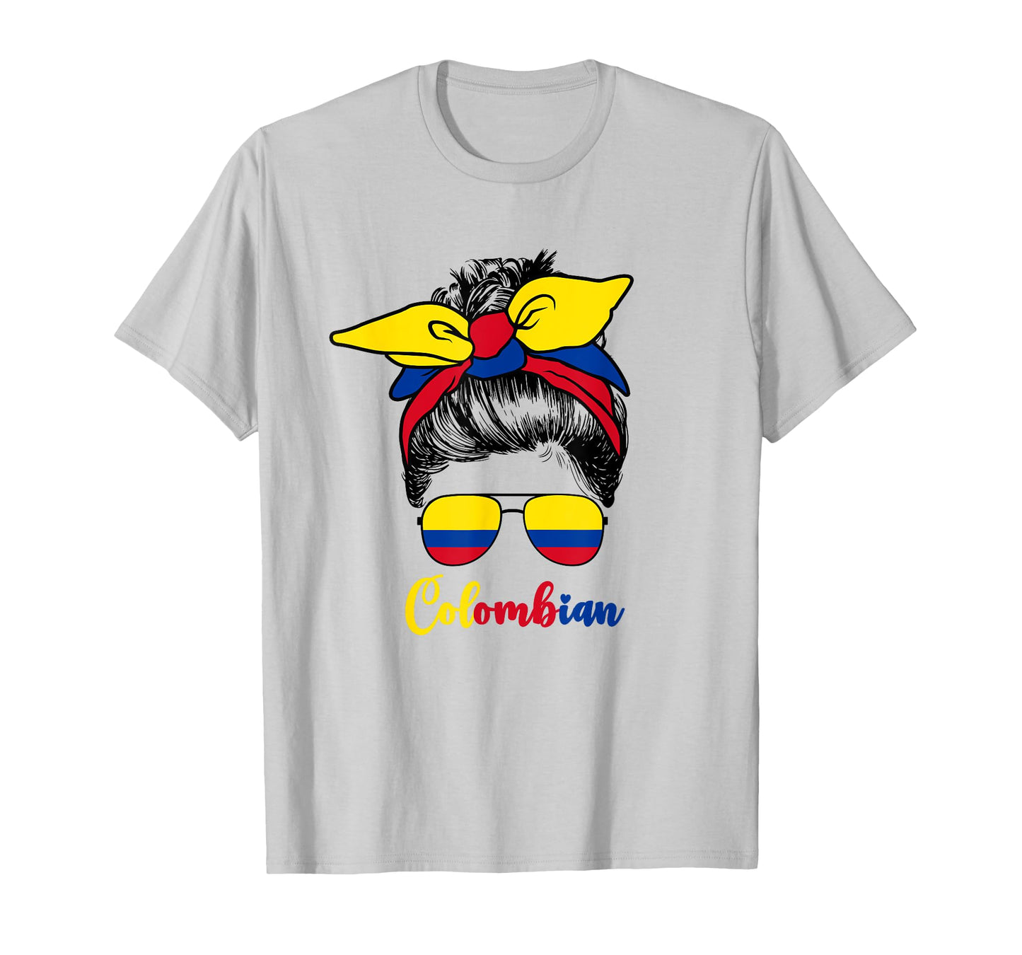 Colombian Girl For Women Girls Cute Colombiana Colombia Flag T-Shirt