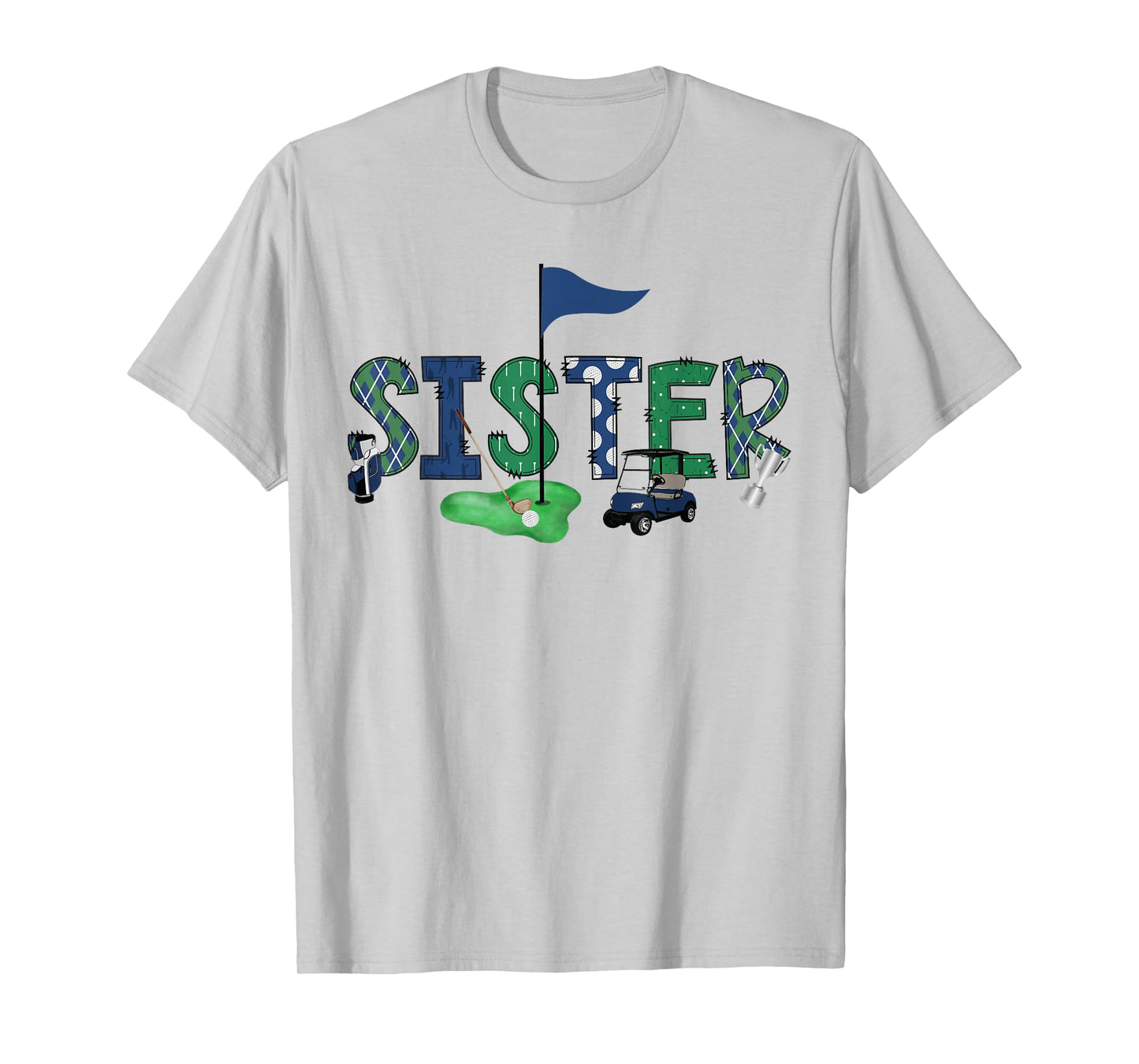 Sister Of The Birthday Boy Hole in One Golf Sport Matching T-Shirt