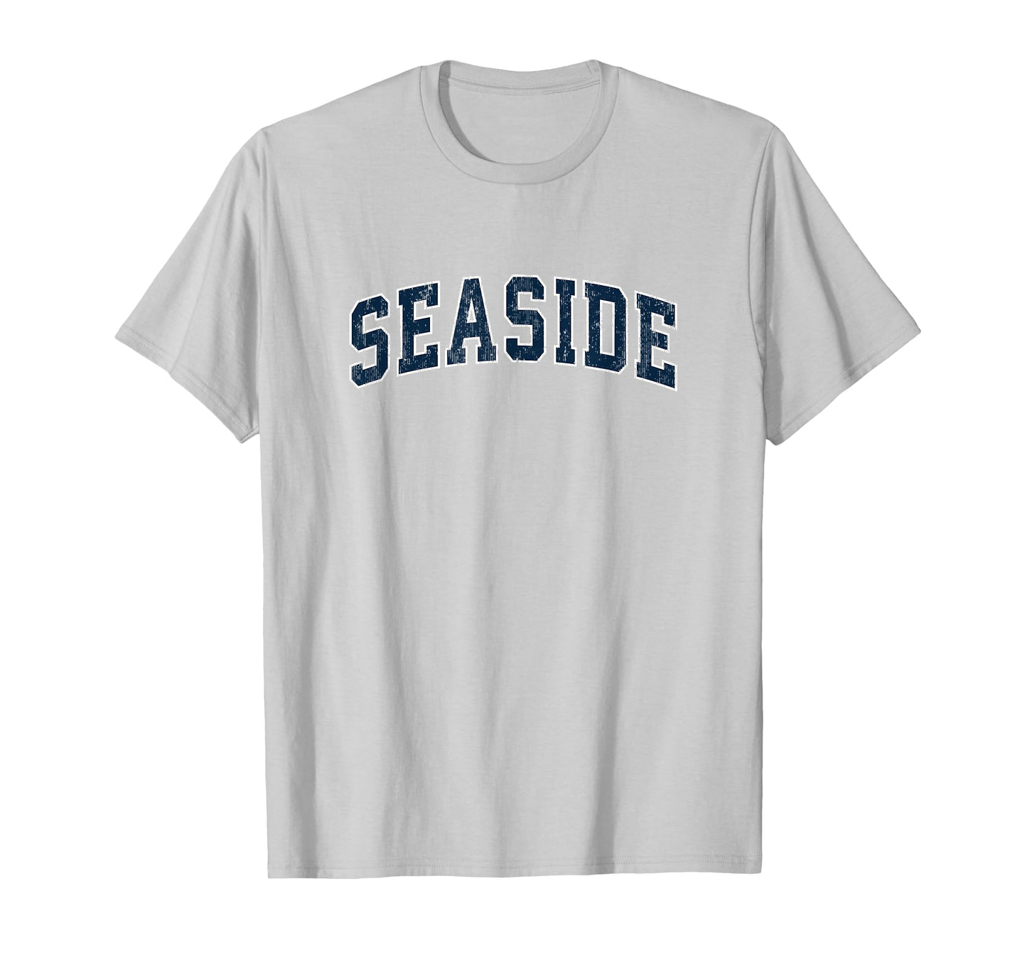 Seaside California CA Vintage Sports Design Navy Design T-Shirt