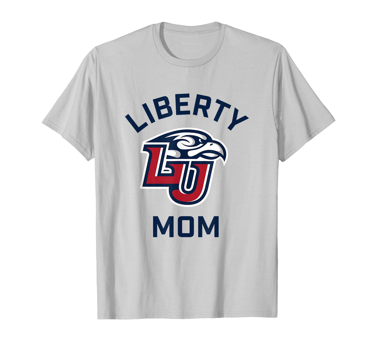Liberty University Flames Arched Mom T-Shirt
