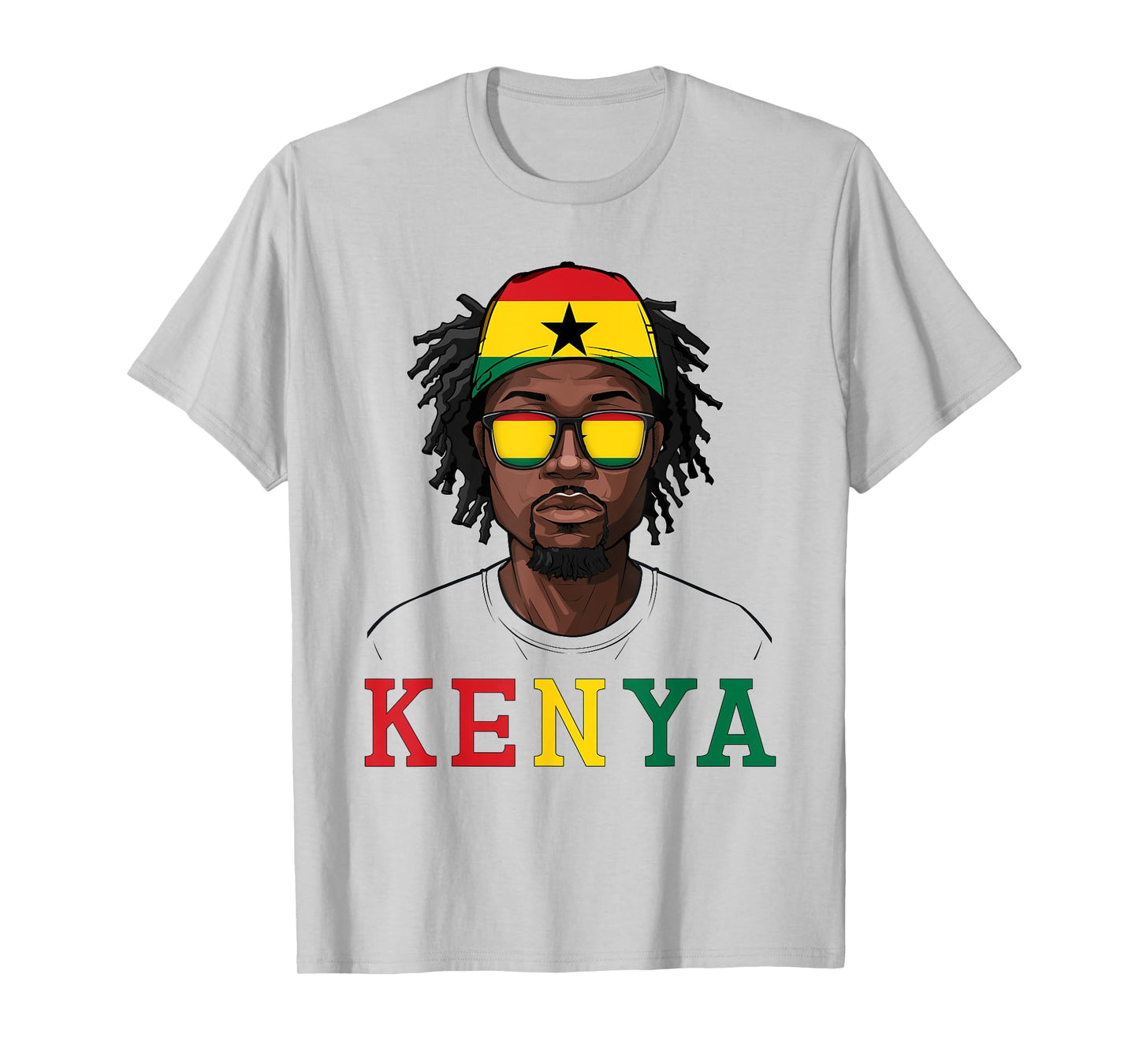 Kenyan Flag Souvenirs Man Uniform Country Kenya T-Shirt