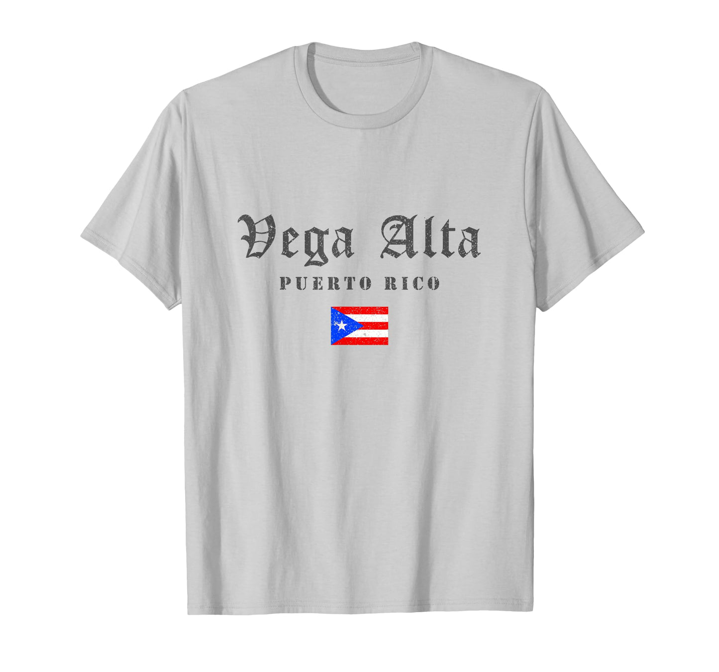 Vintage Vega Alta Puerto Rico Flag Pride Home Root Travel T-Shirt