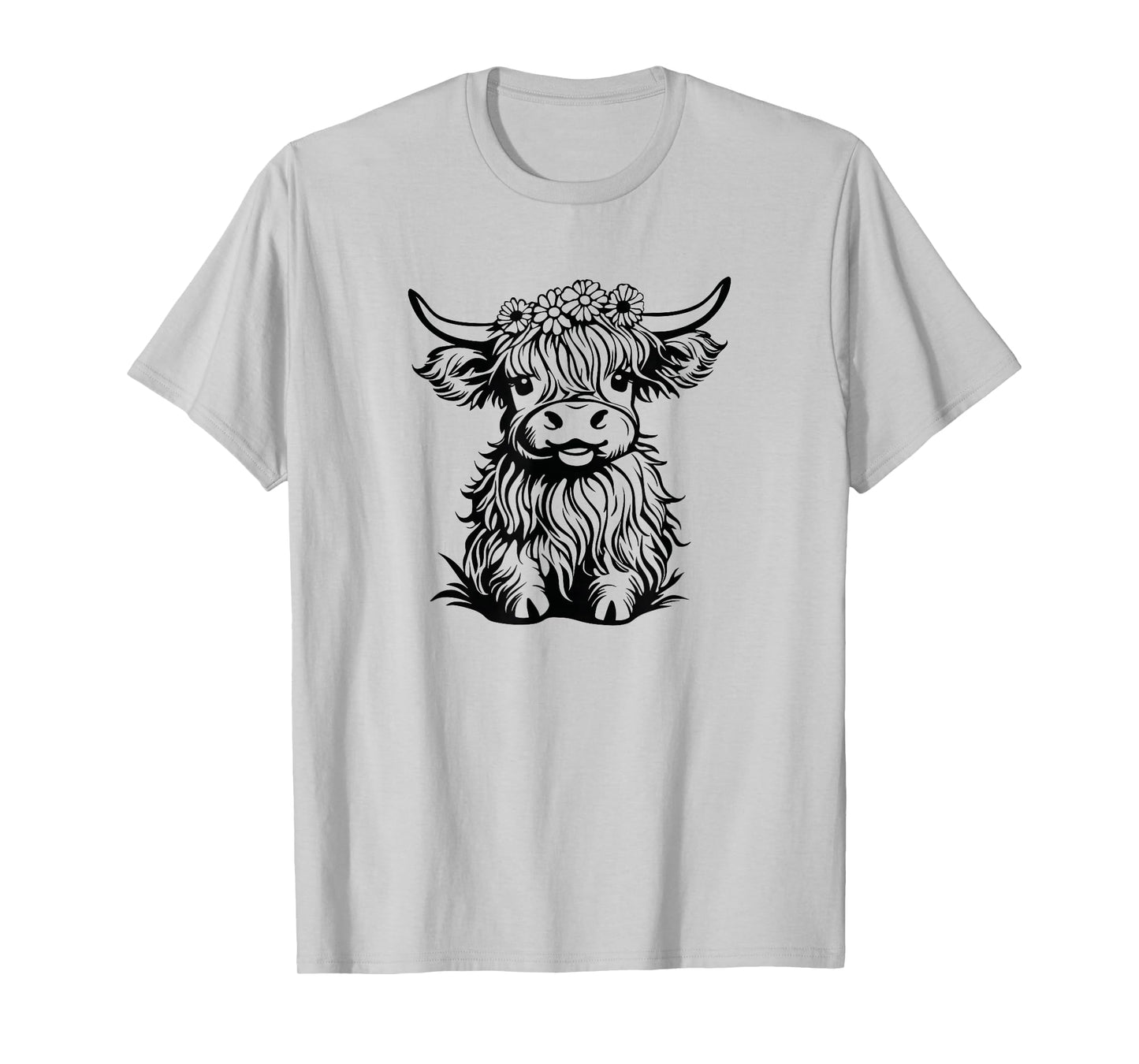 Highland Cow Cute Design for Women Western Fashion Country T-Shirt