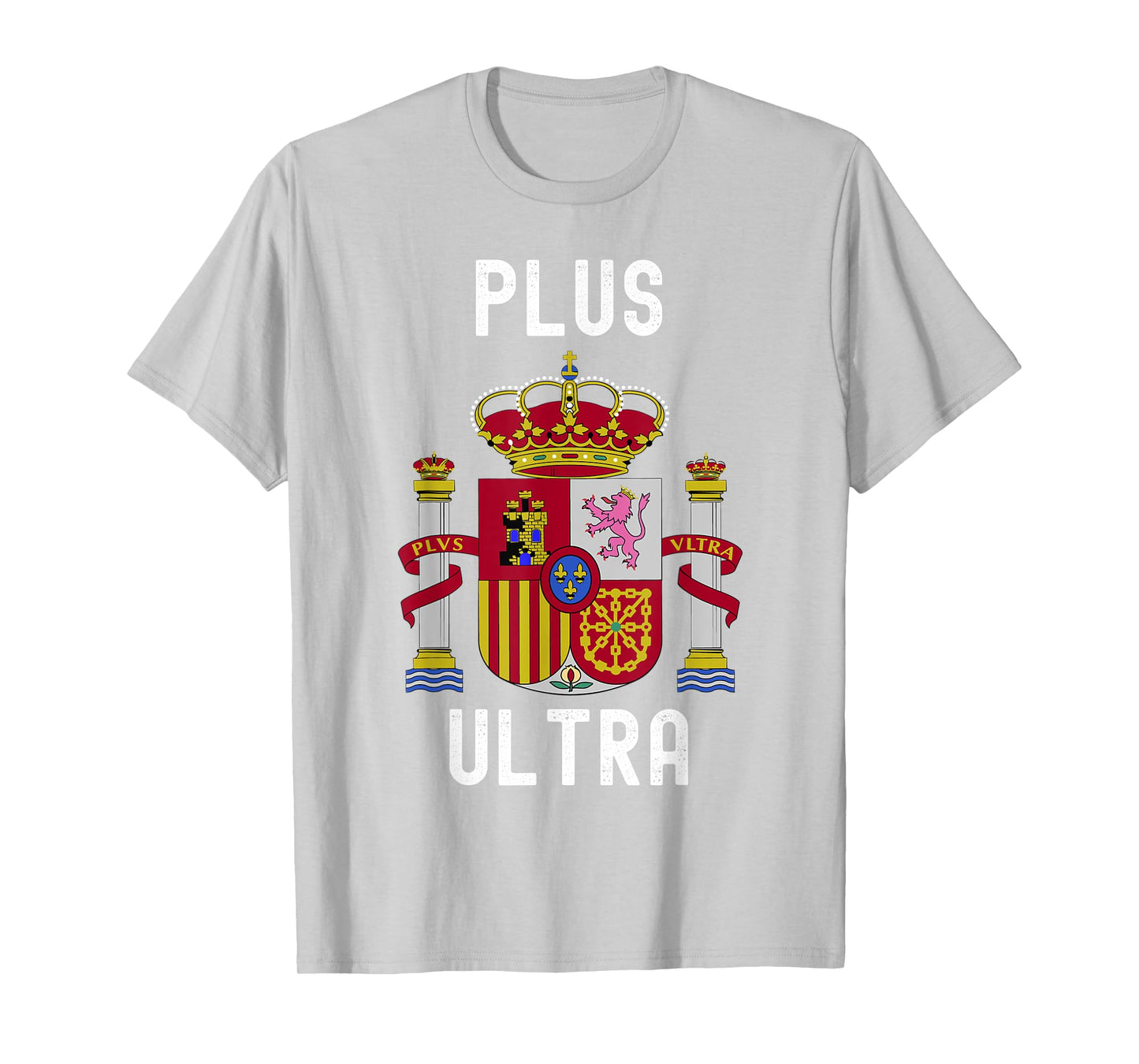 Plus Ultra Spain Flag Patriotic Kids Boys Womens Mens Red T-Shirt