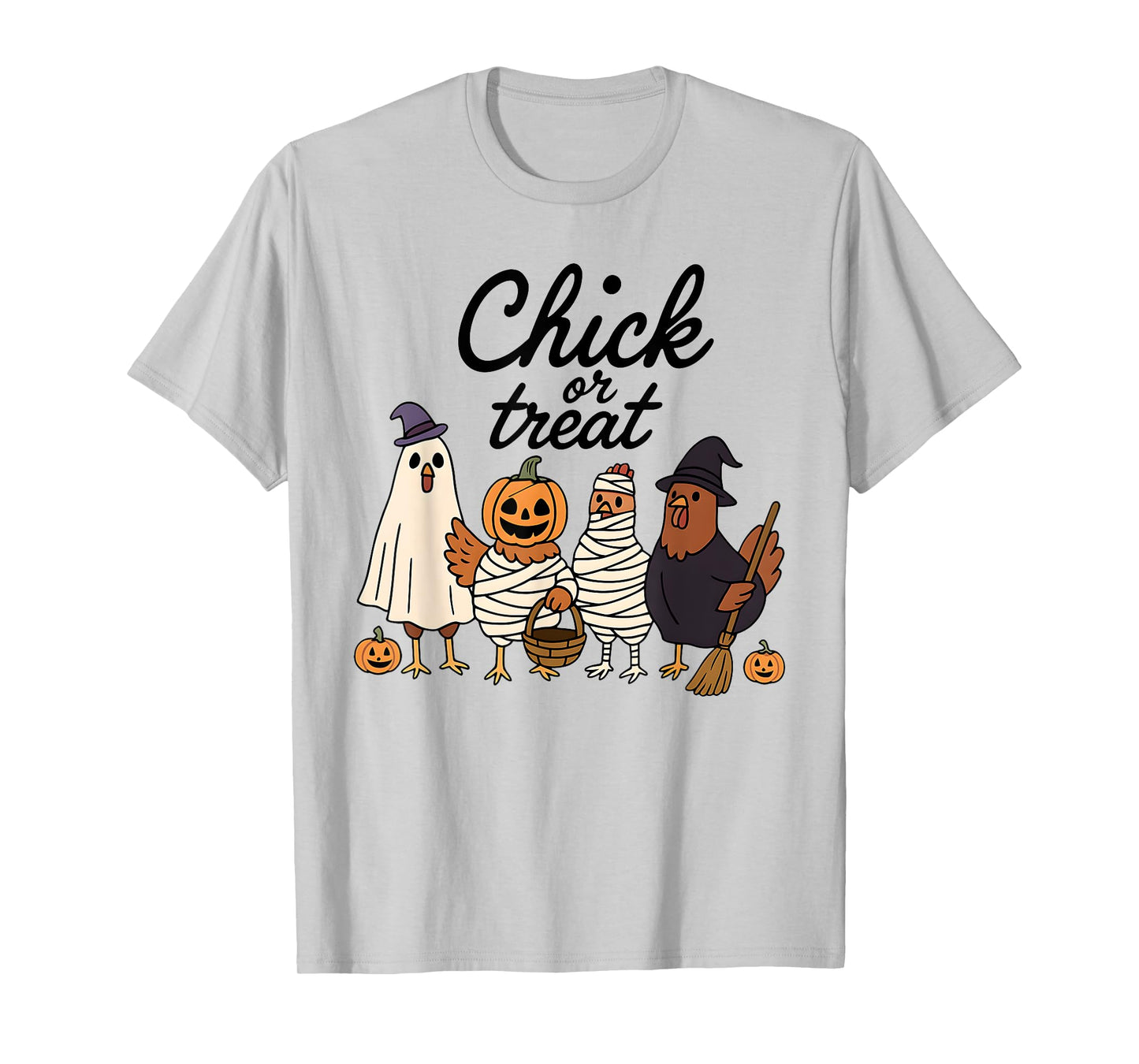 Halloween Chicken Chick or Treat, Skeleton Ghost Chicken T-Shirt