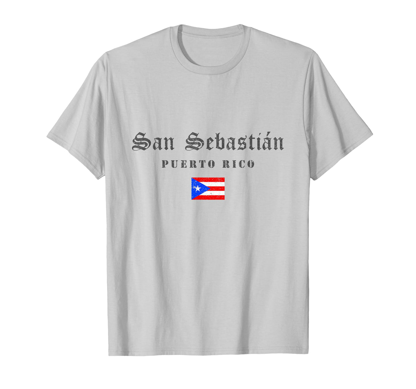 San Sebastián Puerto Rico Flag Pride Home Root Travel T-Shirt