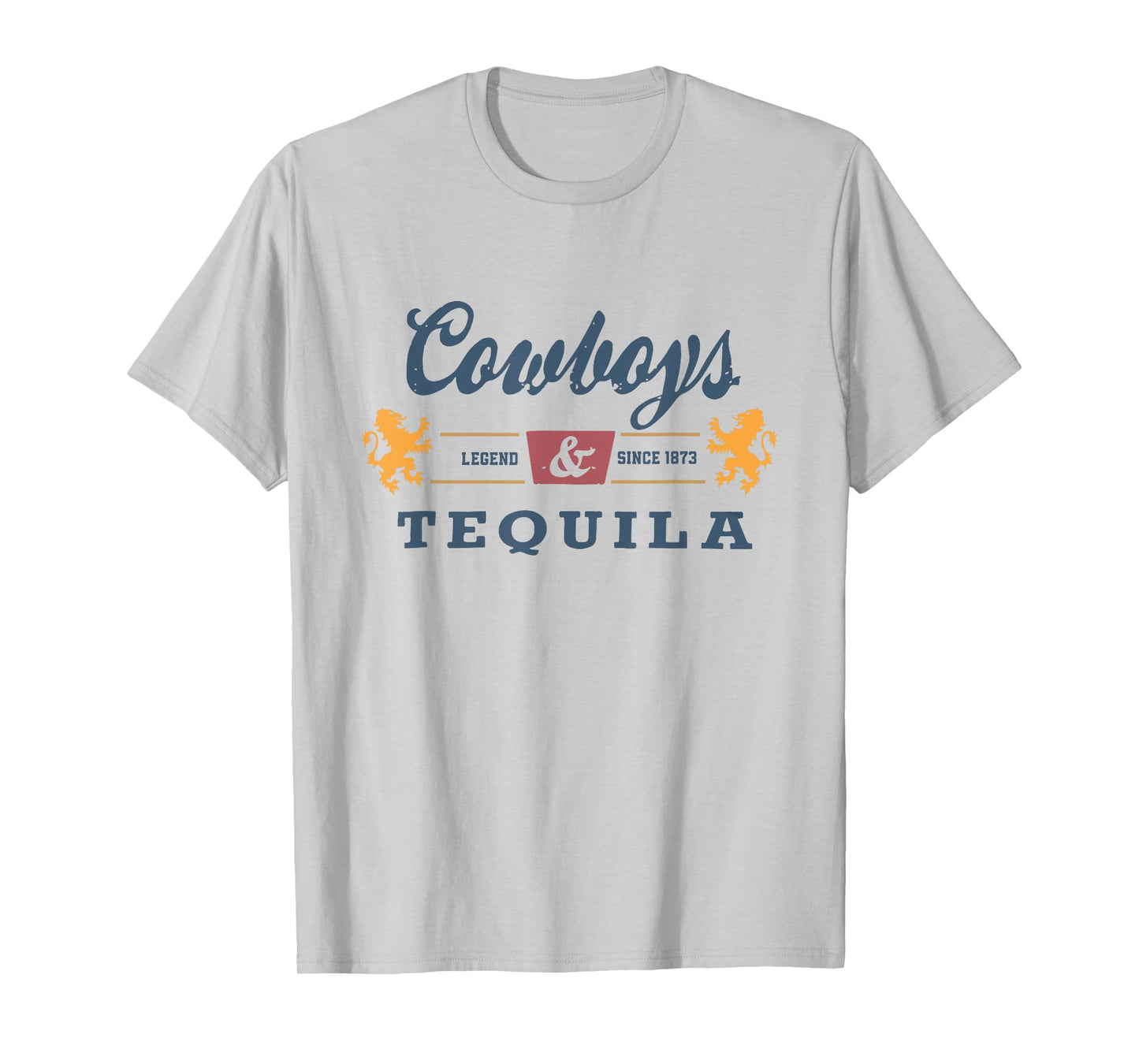 Vintage Cowboys And Tequila Western Funny Tequila Drinking T-Shirt
