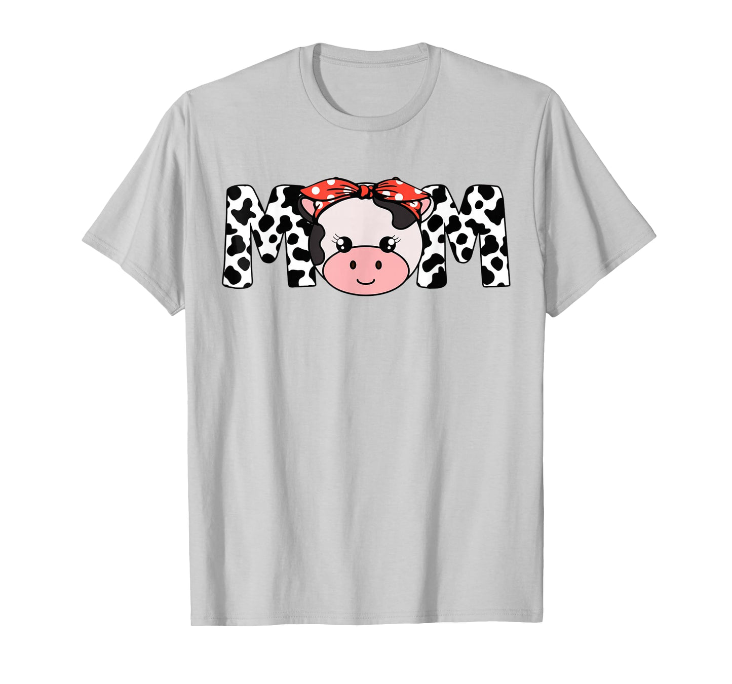 Mom Cow-Print T Shirt Women Heifer Farm Mama T-Shirt