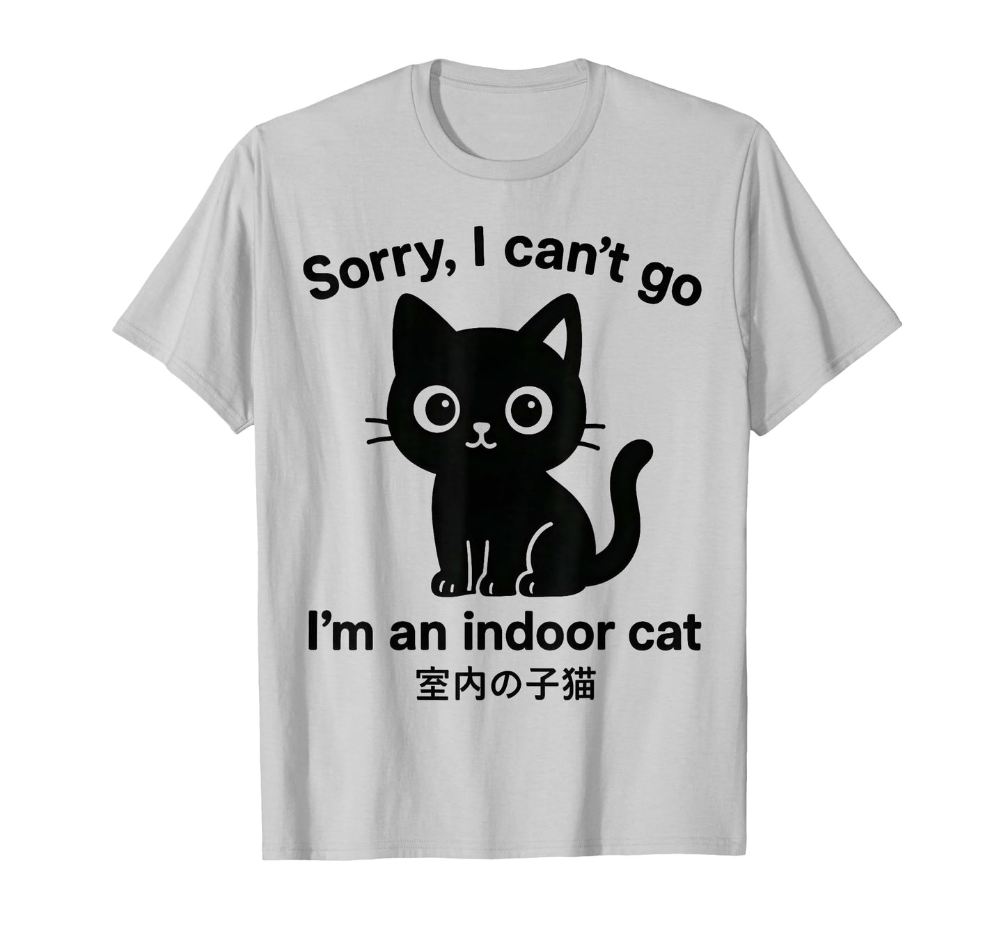 Sorry I Can’t Go I’m an Indoor Cat Funny Indoor cat T-Shirt