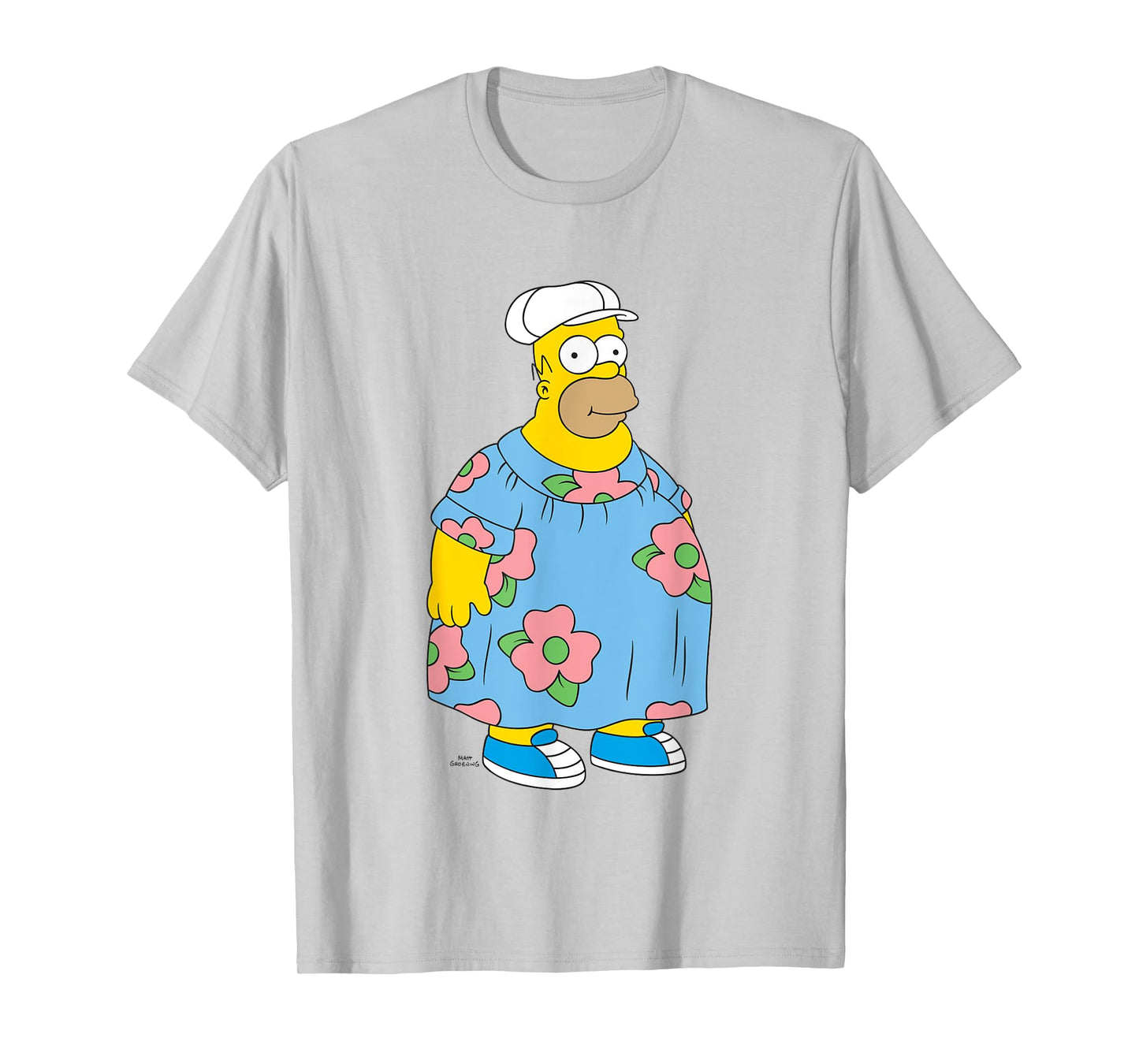 The Simpsons Iconic King Size Homer Muumuu Big Chest Logo T-Shirt
