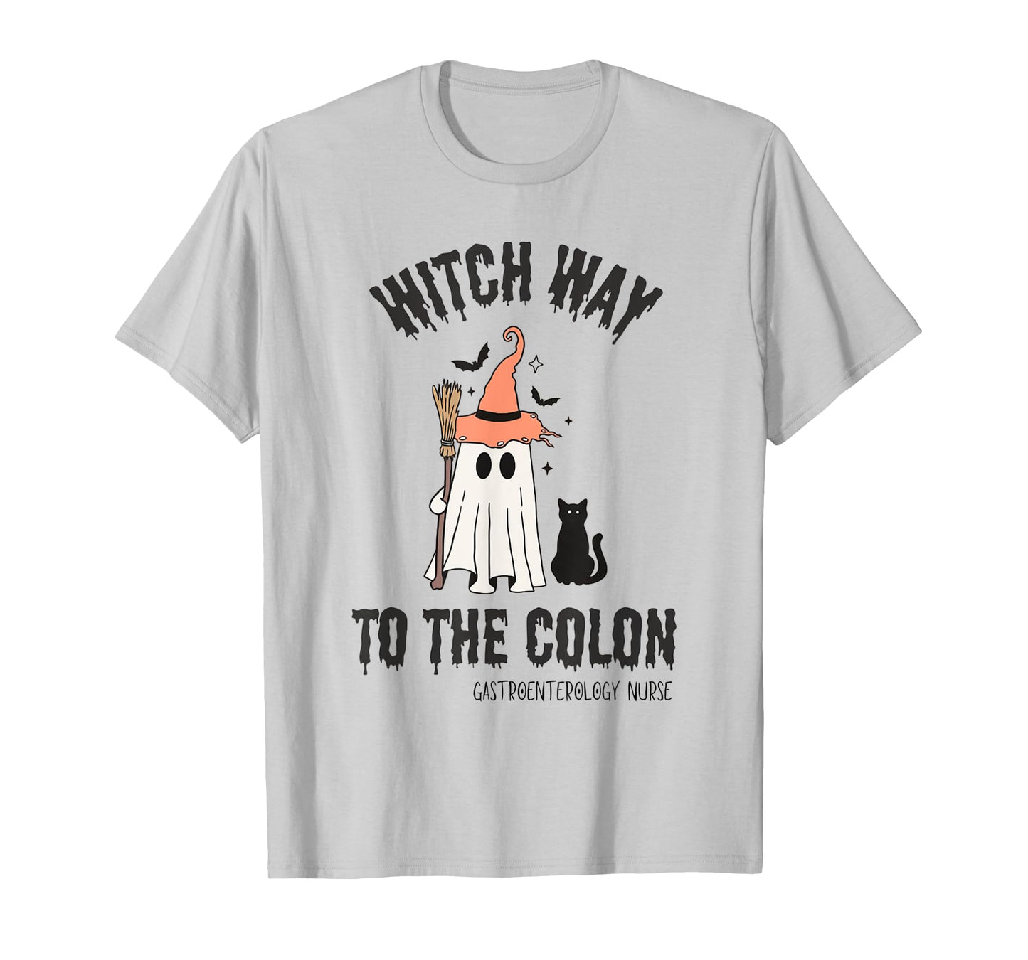 Endo Nurse Halloween Gastrointestinal Nurse Ghost Endoscopy T-Shirt