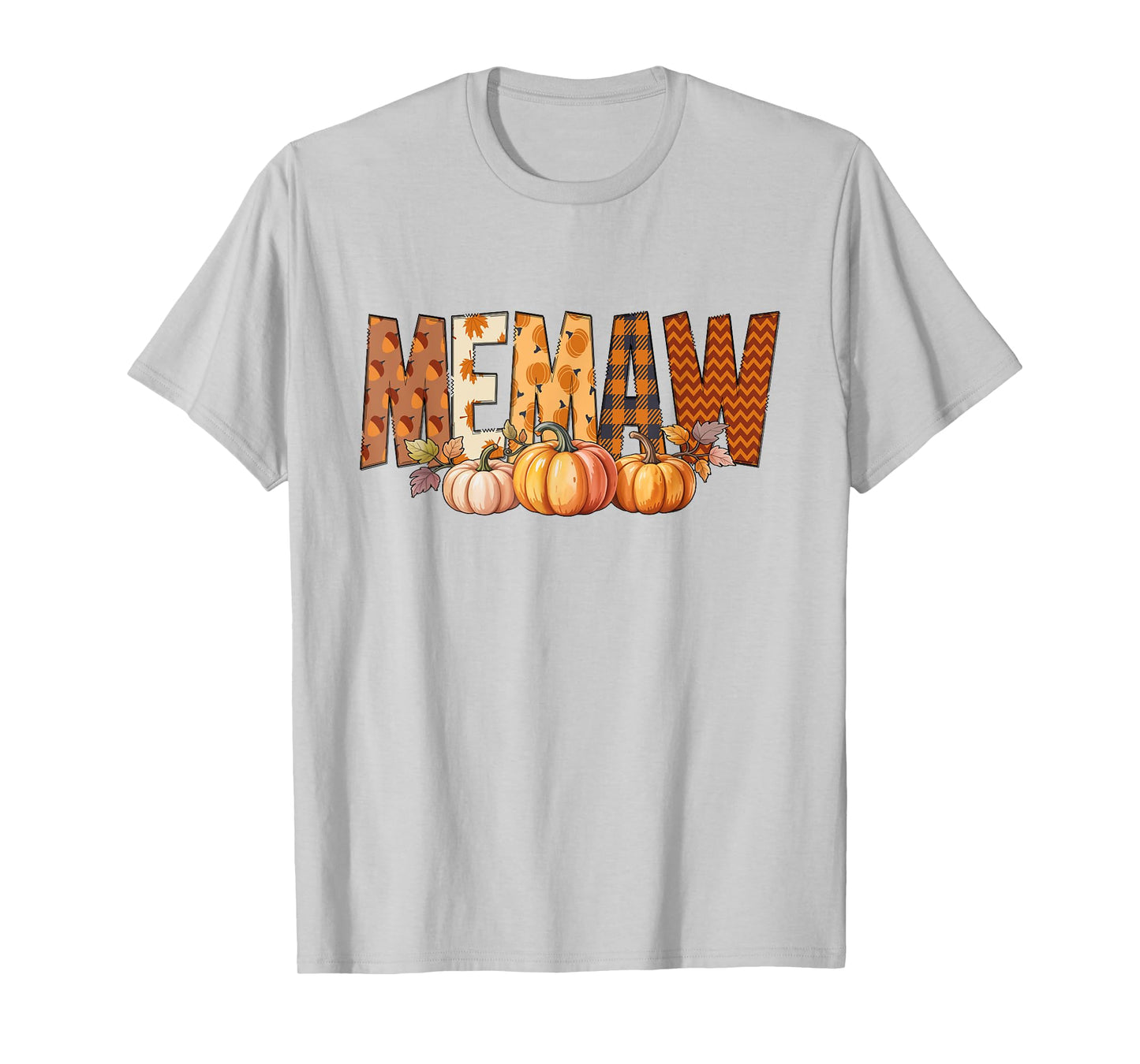 Memaw Pumpkin Fall Family Traditions Women T-Shirt