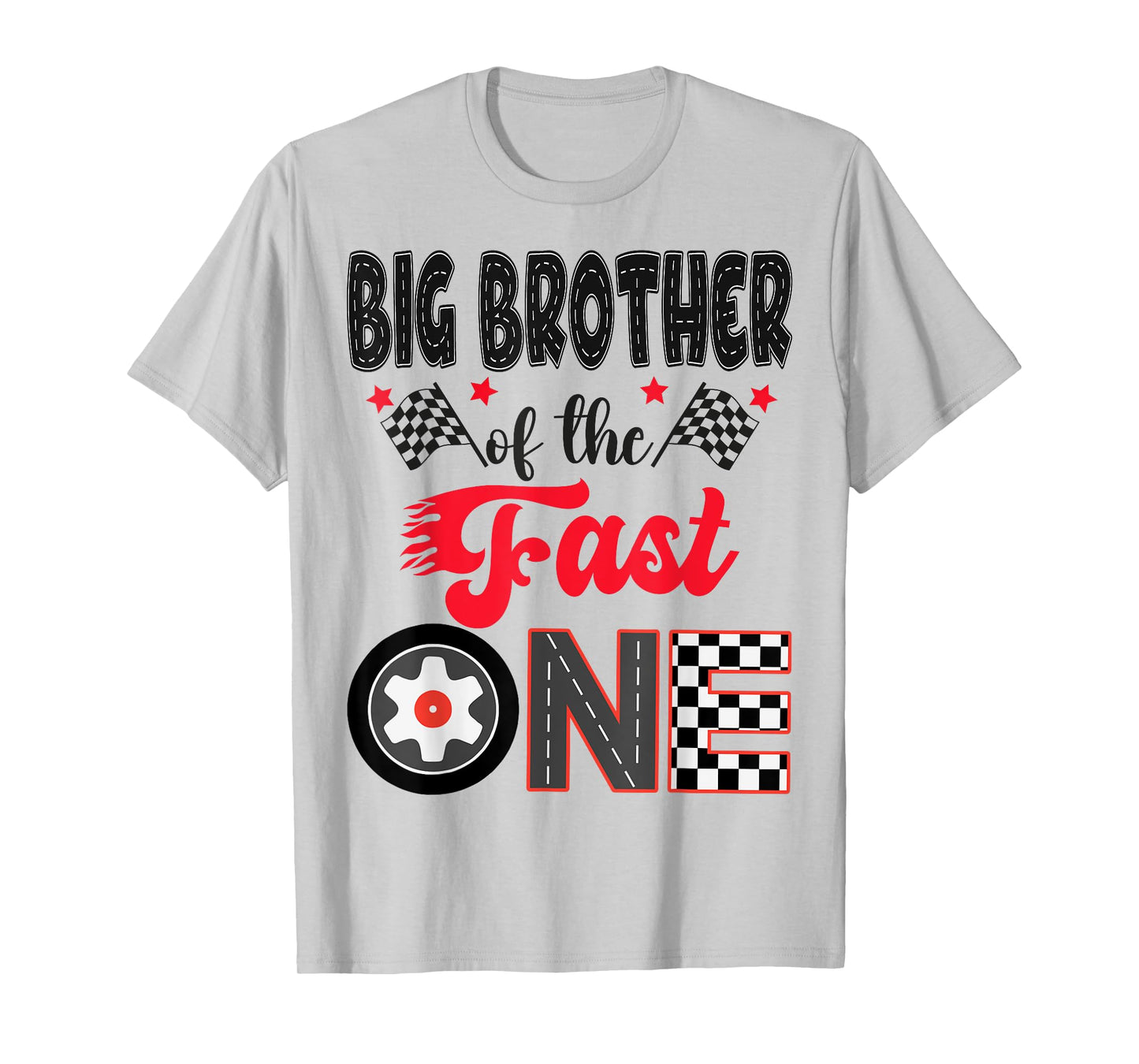 Big Brother Of The Fast One Car Racing Dad 1St Birthday Boy T-Shirt