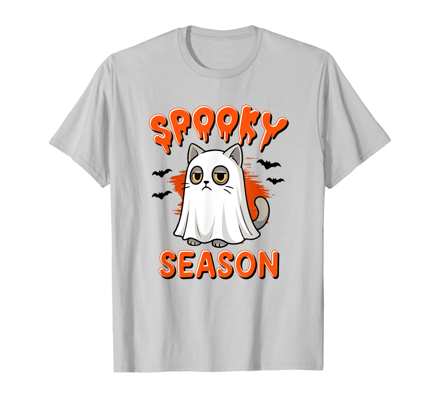 Spooky Cat Ghost Costume Halloween T-Shirt