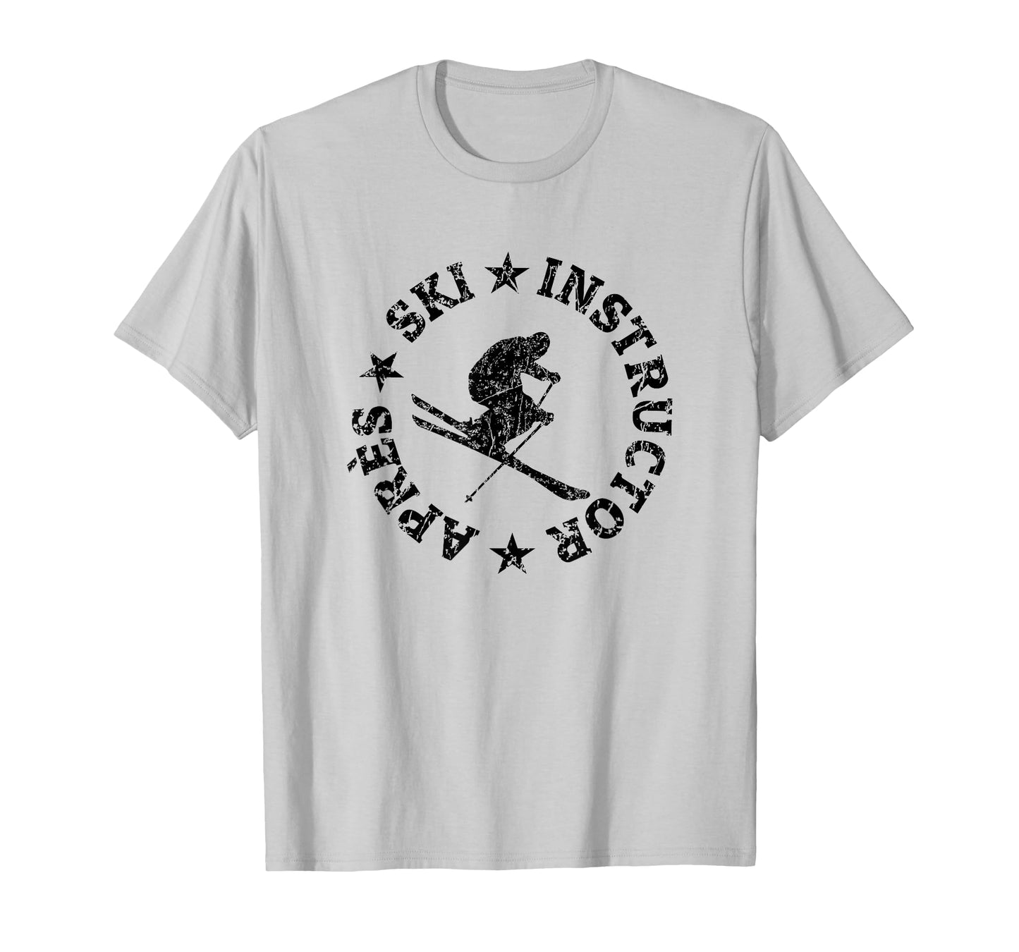 Apres-Ski Instructor Seal (Vintage Black) Skier T-Shirt