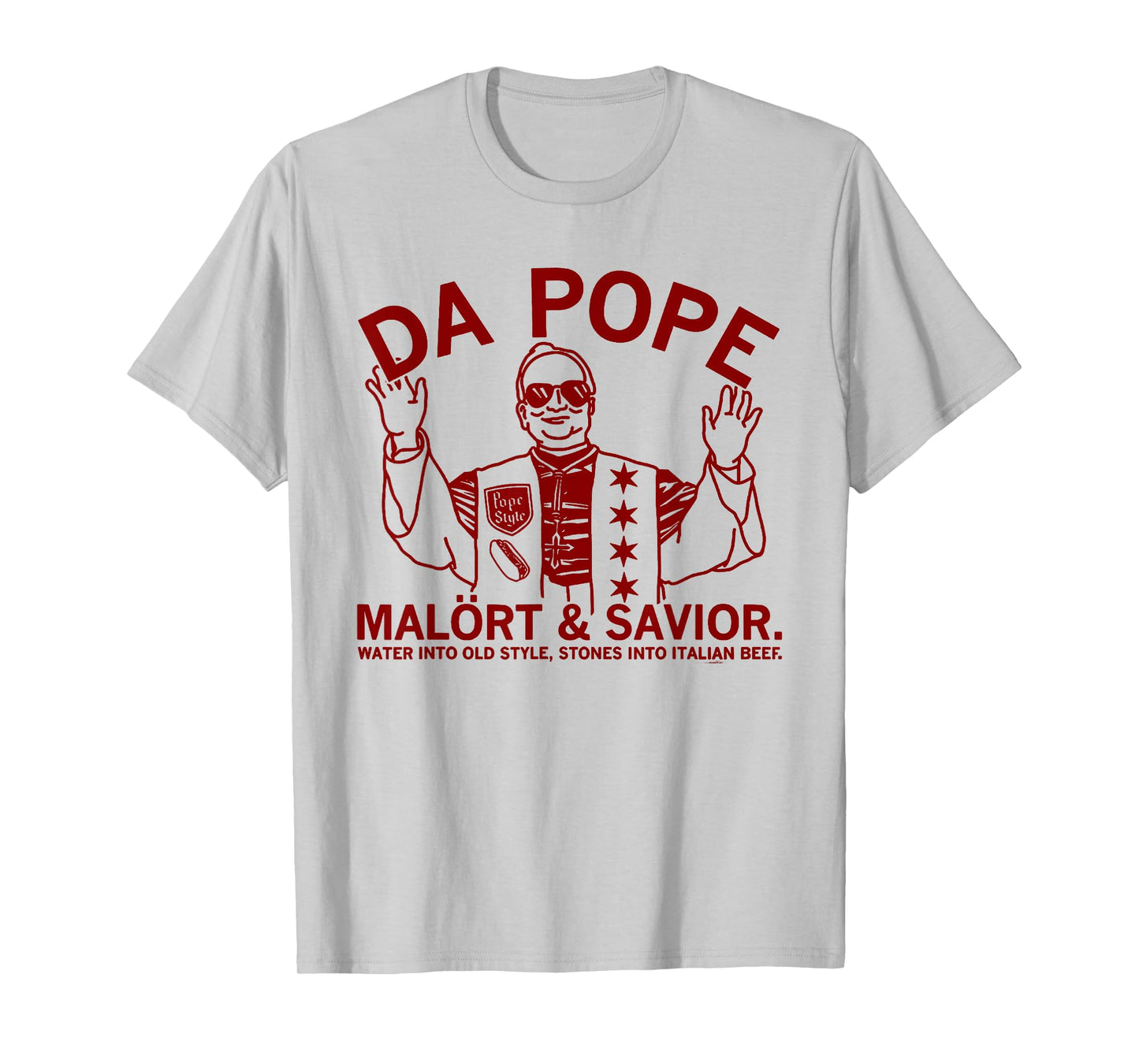 Da Pope Malört & Savior Meme Design T-Shirt