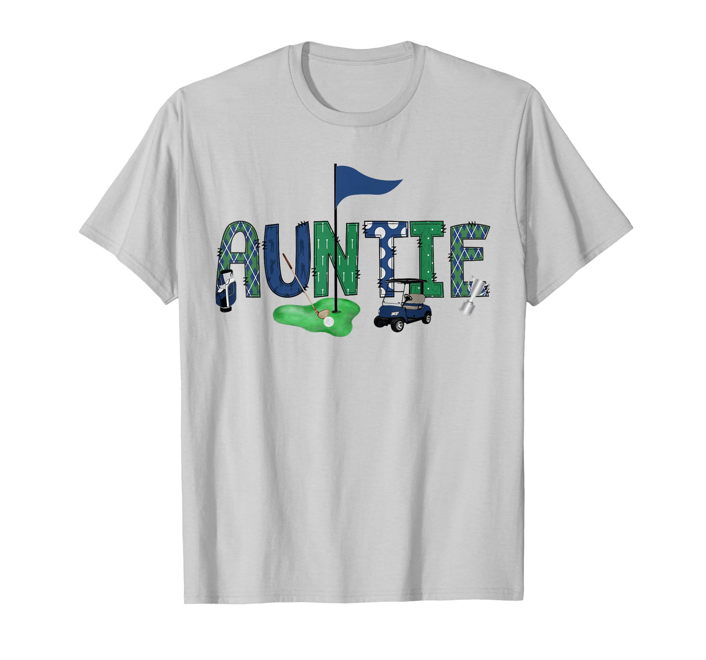 Auntie Of The Birthday Boy Hole in One Golf Sport Matching T-Shirt