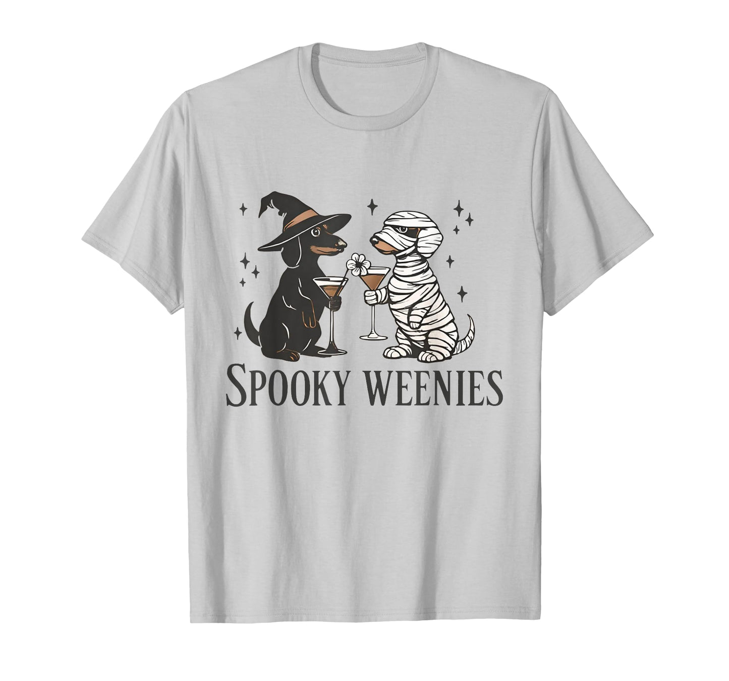 Retro Spooky Weenies Halloween Dachshund Spooky Season T-Shirt