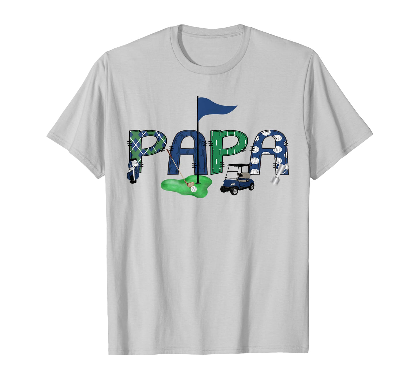 Papa Of The Birthday Boy Hole in One Golf Sport Matching T-Shirt