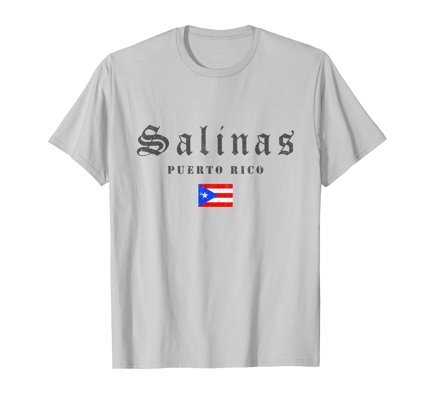 Vintage Salinas Puerto Rico Flag Pride Home Root Travel T-Shirt