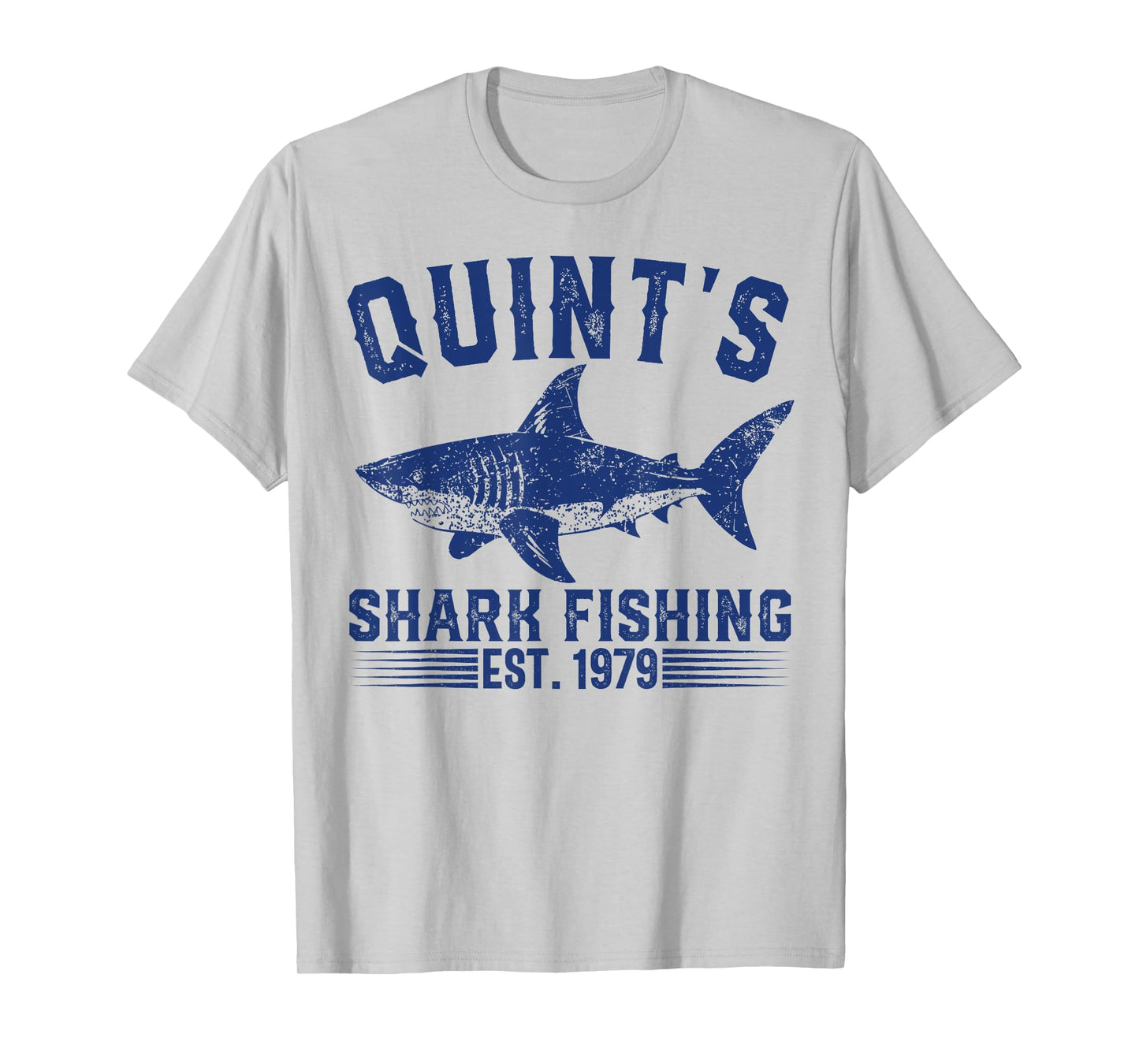Vintage Quint's Shark Fishing 1979 Retro Fisher Birthday T-Shirt