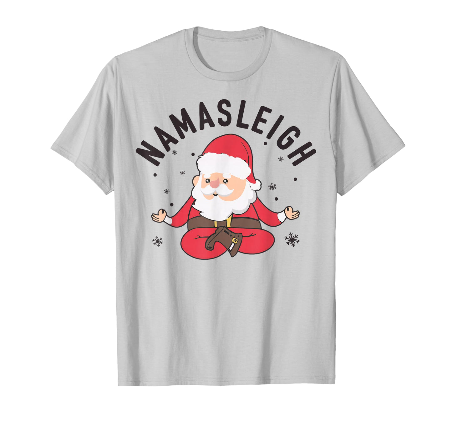 Santa Namasleigh Funny Santa Namaste Christmas Santa Yoga T-Shirt