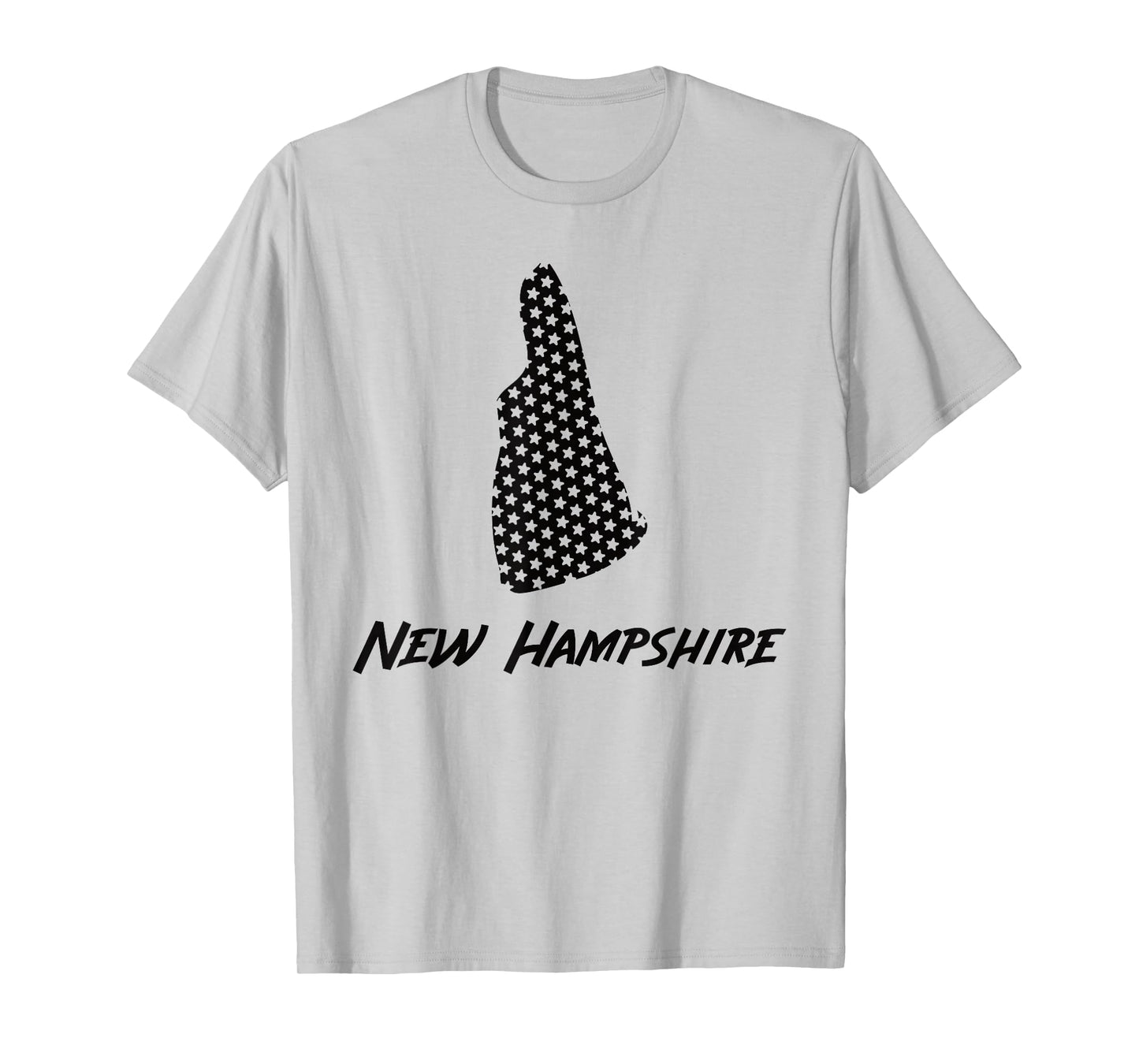 New Hampshire USA State Outline Stars Vintage Retro Design T-Shirt