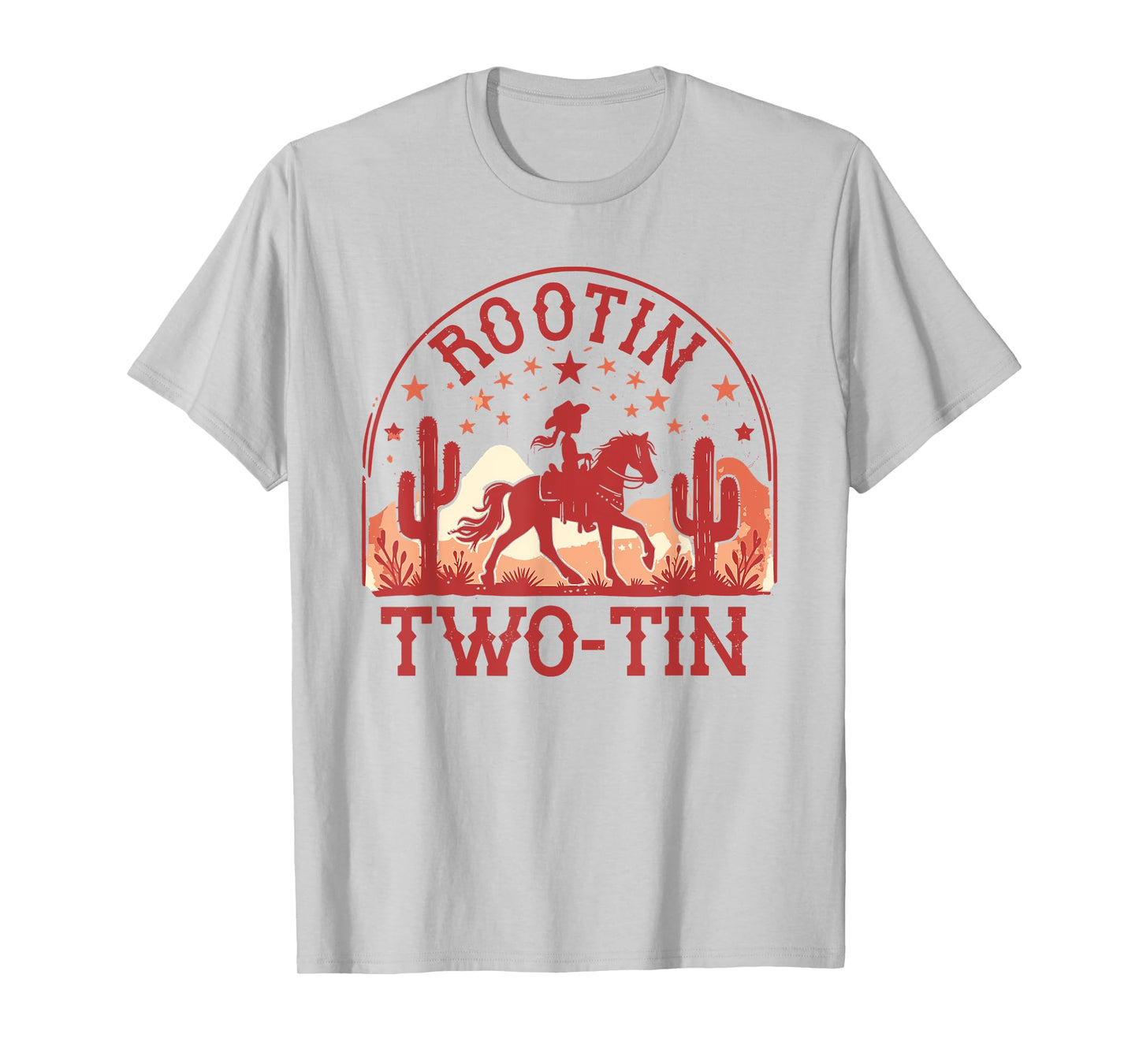 Rootin Two-tin 2nd Birthday Girl 2 Year Old Western Cowgirl T-Shirt