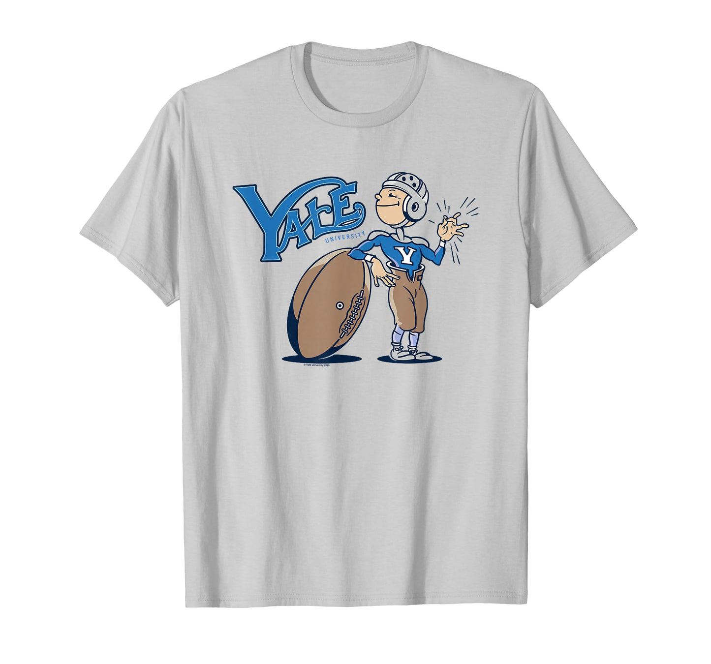 Yale University Funny Cartoon Football Player T-Shirt